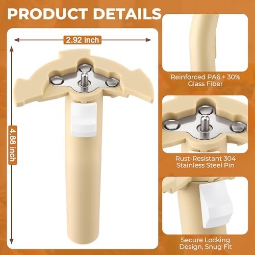 Replacement Parts for 11 Cup Food Processors – Detachable Stem Compatible DLC-83
