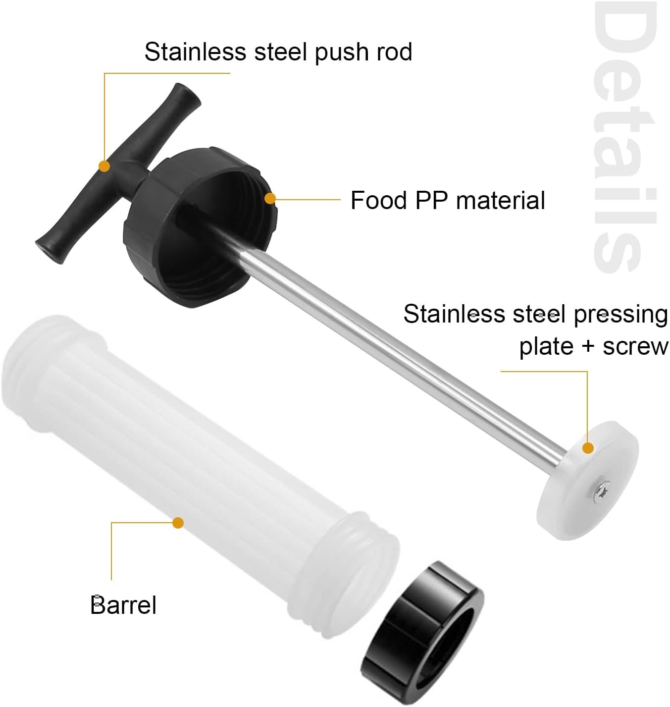 Homemade Sausage Maker Kitchen Stuffer Tool Manual Meat Filling…