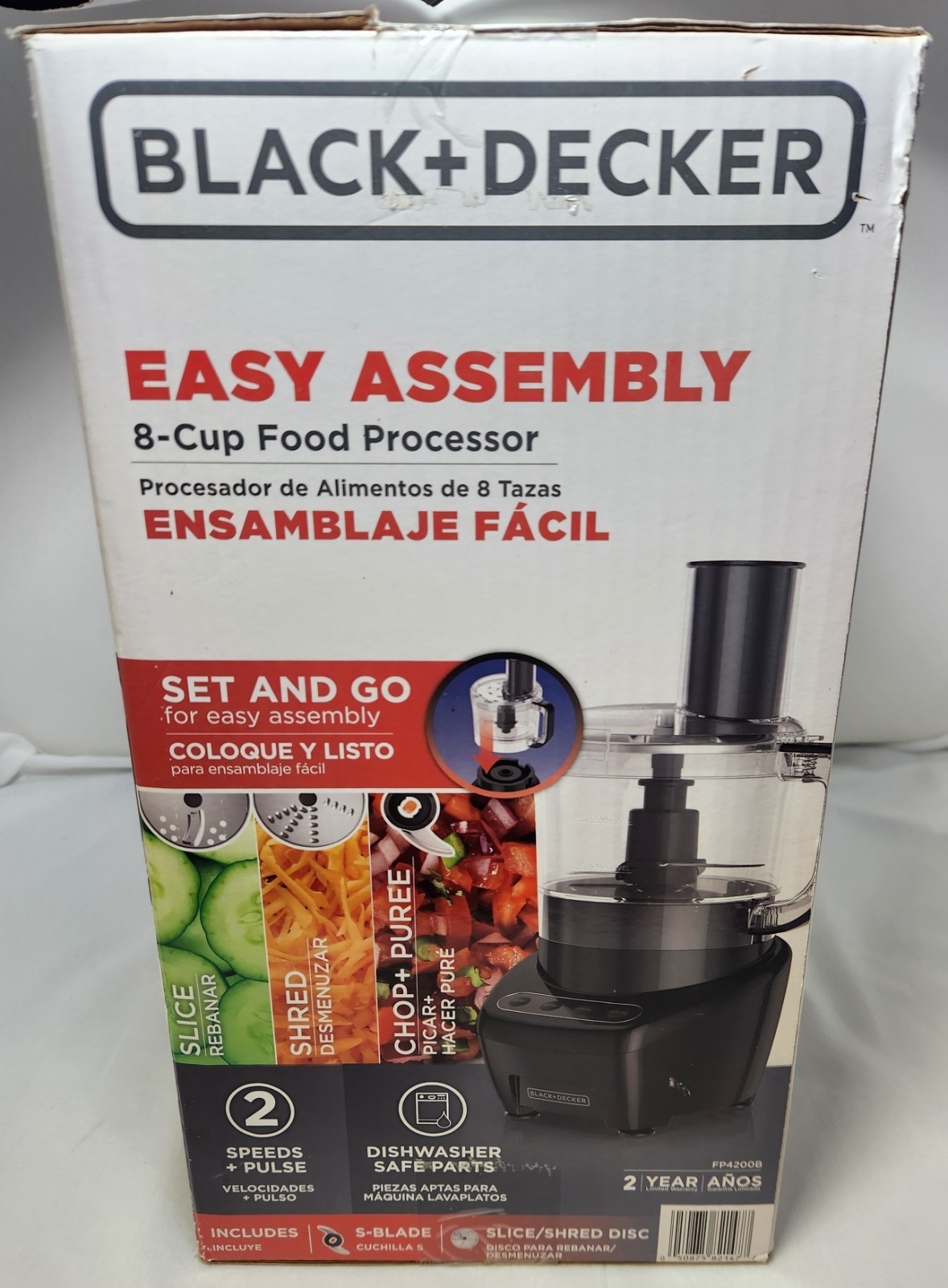 Black & Decker 8-Cup Food Processor (FP4200B) – New in Box