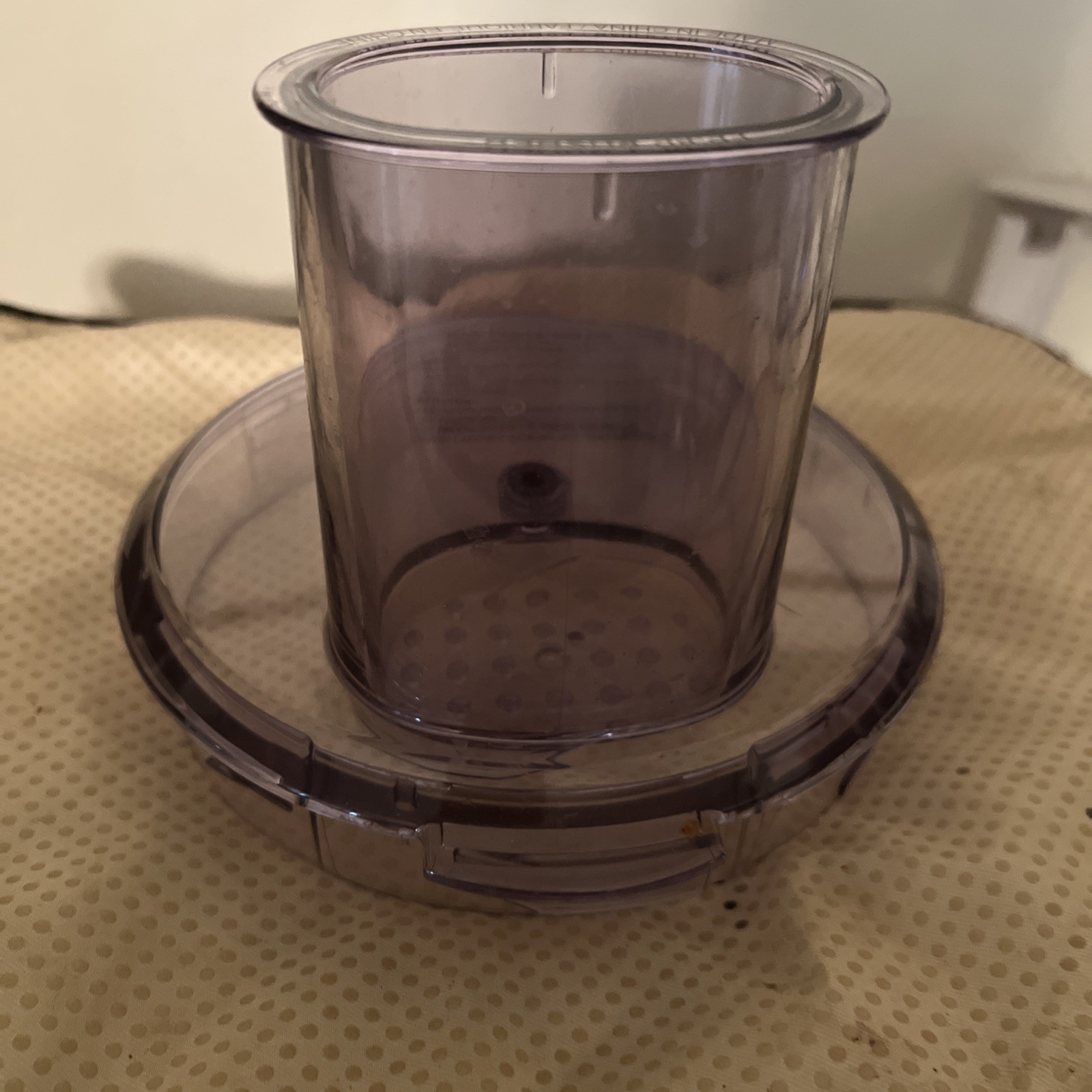 Cuisinart Food Processor Part FP-8WBC Work Bowl Cover Lid & FP-8P Pusher Clean