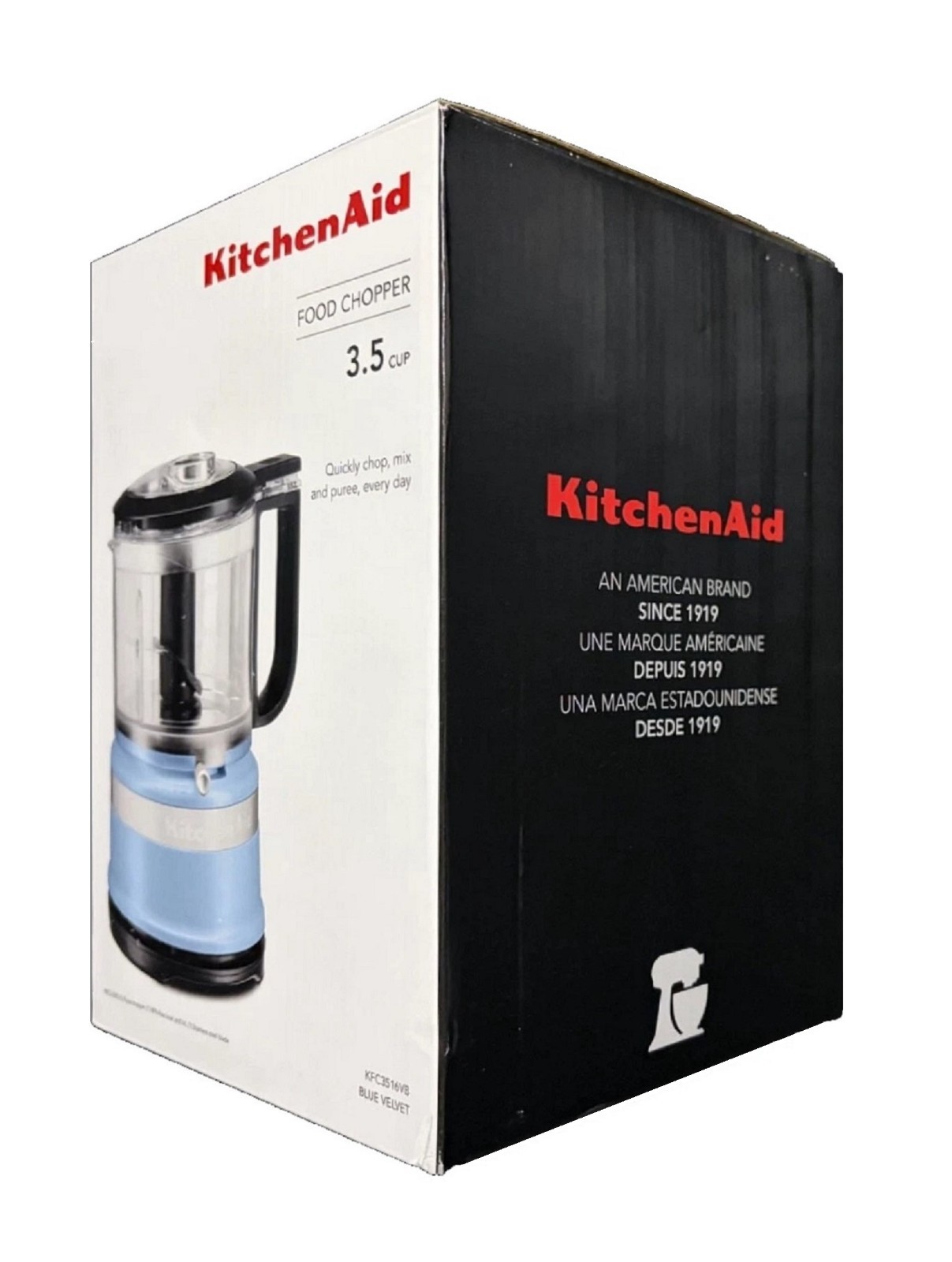 brand new Blue Velvet KitchenAid 3.5-Cup Food Chopper – Model KFC3516VB