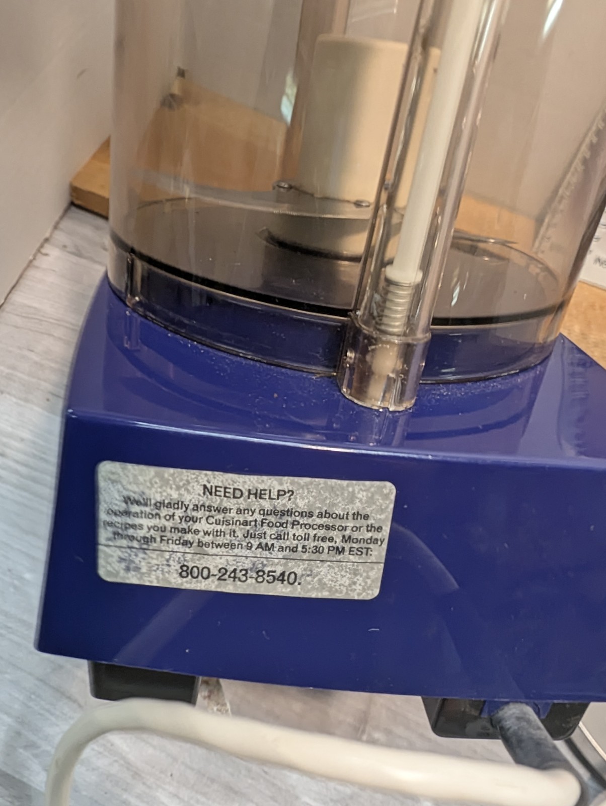 Vintage Cuisinart DLC-7 Super Pro Food Processor Tested And Works Well Blue