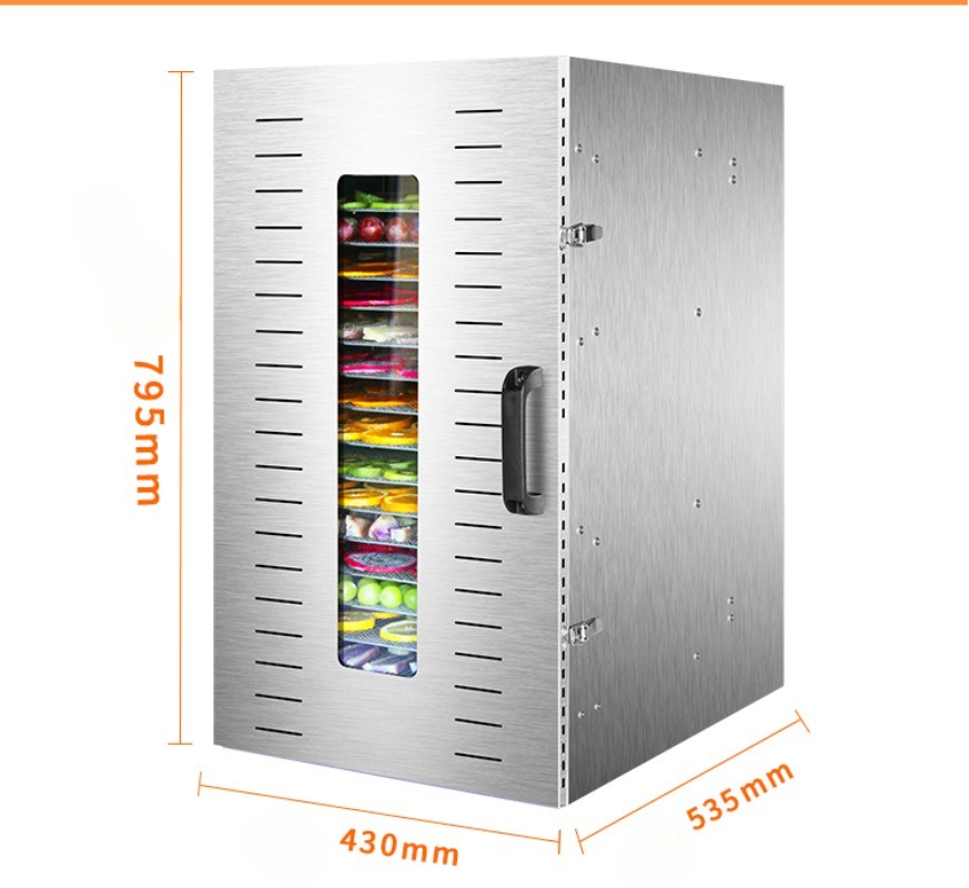 Large-capacity Food Dehydrator 12-tray Digital Control Stainless Steel Material！