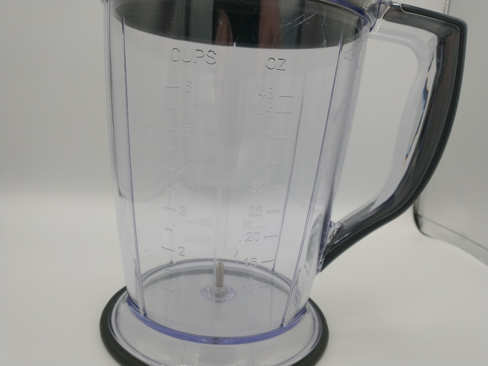 Ninja Food Processor Replacement Pitcher W/ Lid 48 Oz Round Base Clear Plastic