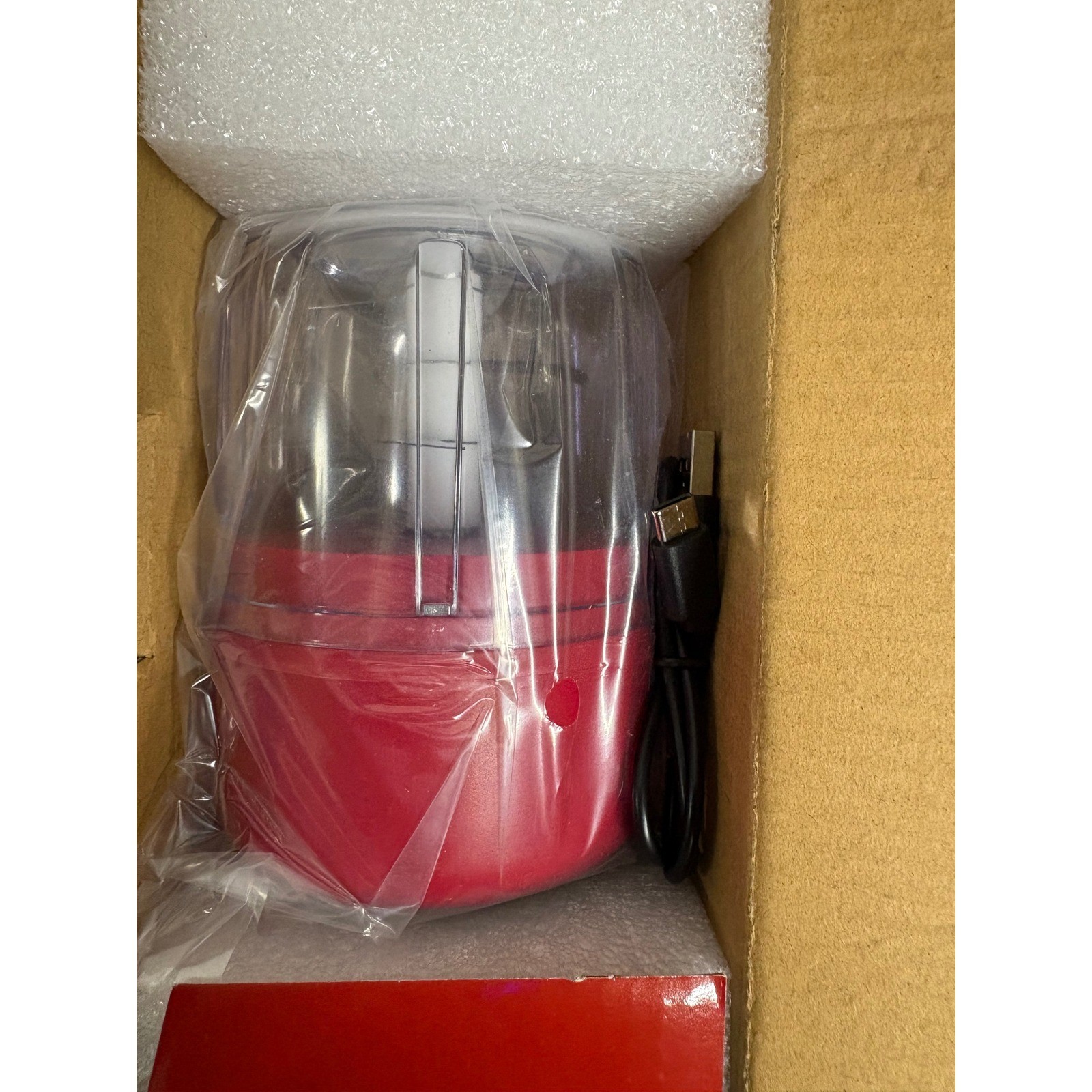 Kitchen HQ USB Mini Chopper Red Cordless Rechargeable Food Processor BM104032
