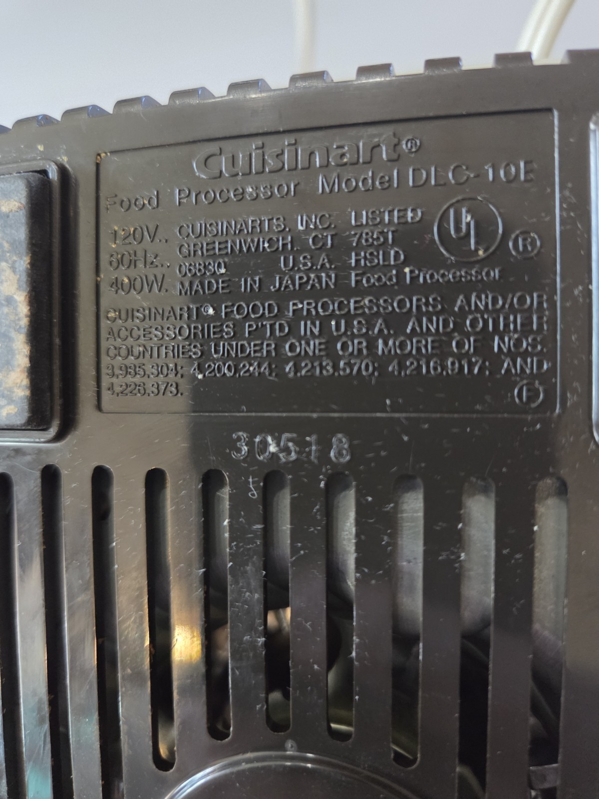 Vintage Ciisinart DLC-10E Motor Base Unit Working
