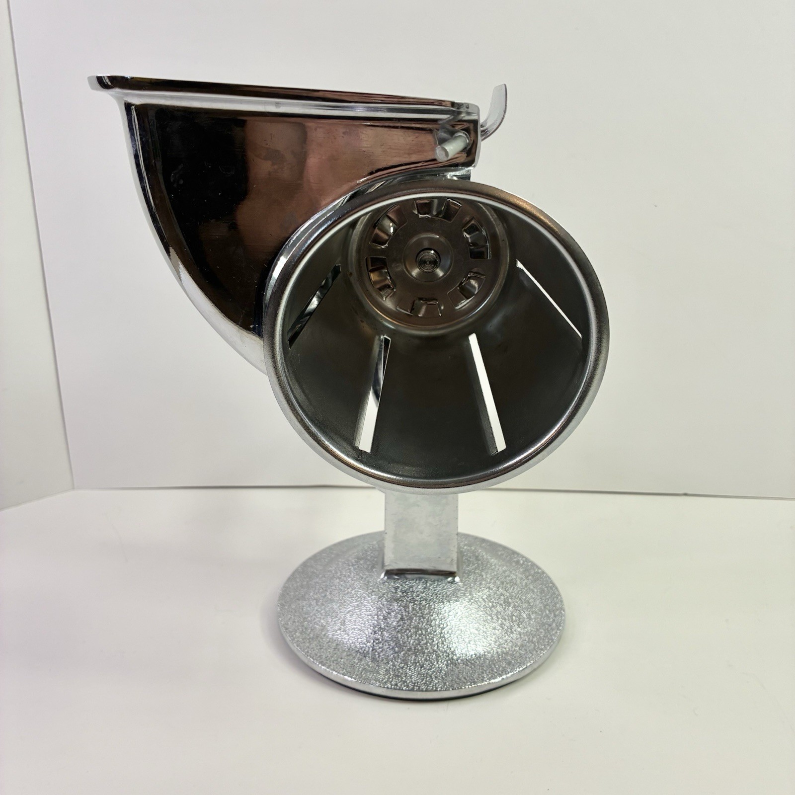Vintage Manual Food Processor + 5 Blades Unbranded Made In USA Suction Cup *READ
