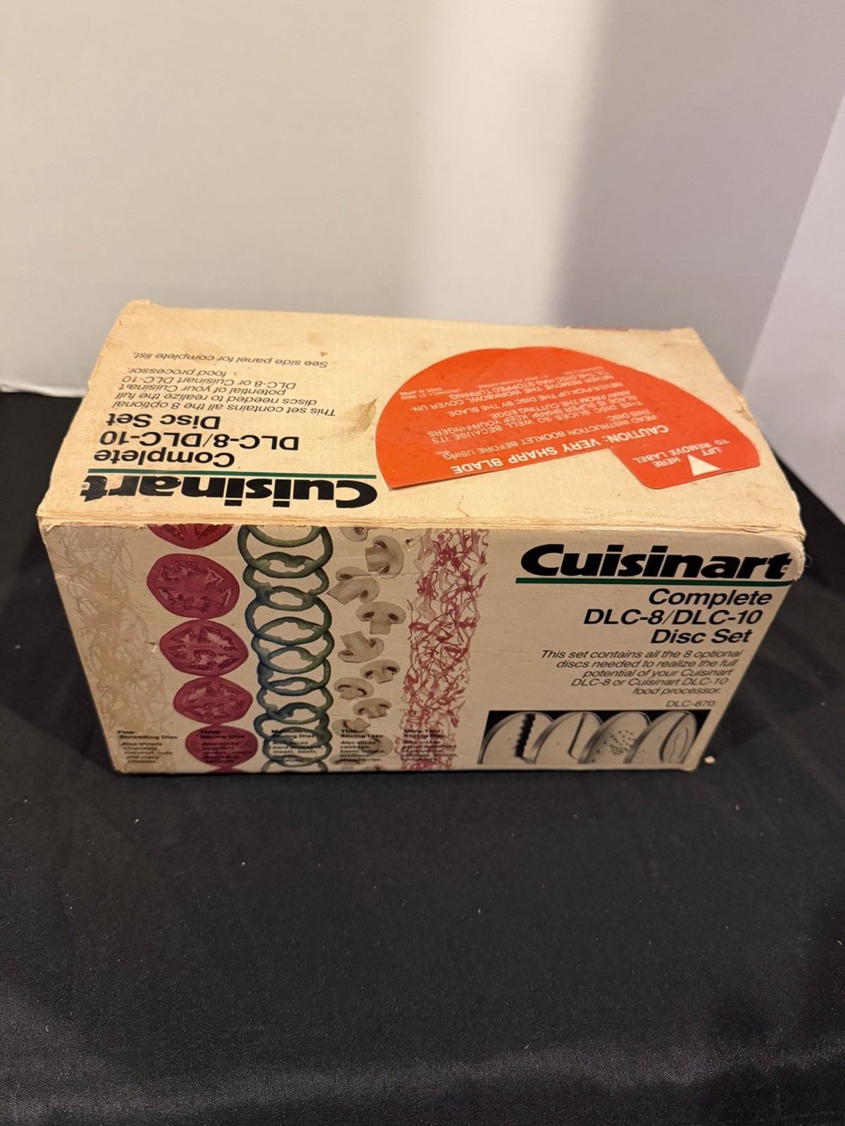 Cuisinart DLC-870 Complete 8 Piece Disc Set DLC-8/DLC-10 Food Processor NOS