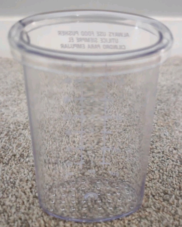 GE 4-Speed Food Processor Model 106622F REPLACEMENT FOOD PUSHER.