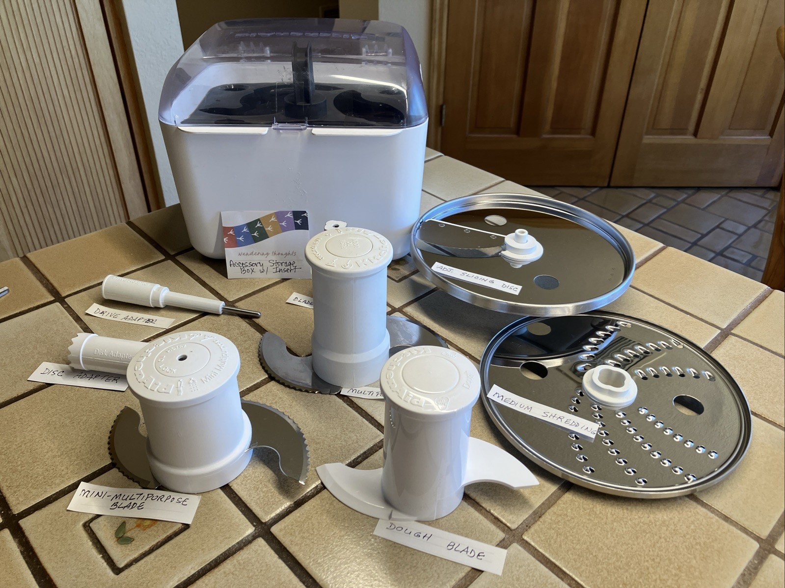 KITCHENAID KFP600 FOOD PROCESSOR ACCESSORY DISCS BLADES STEMS – YOU CHOOSE ITEM