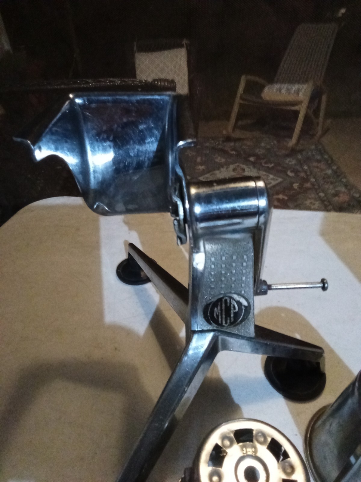 VINTAGE MCP Saladmaster Food Processor Chopper Shredder Slicer w/ 4 Cones