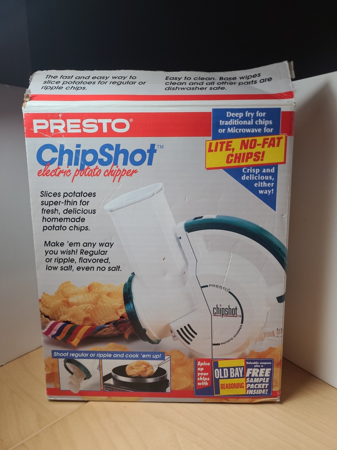 Presto 1994 Chip Shot Electric Potato Chipper Slicer Potato Chip Maker Wavy 2960