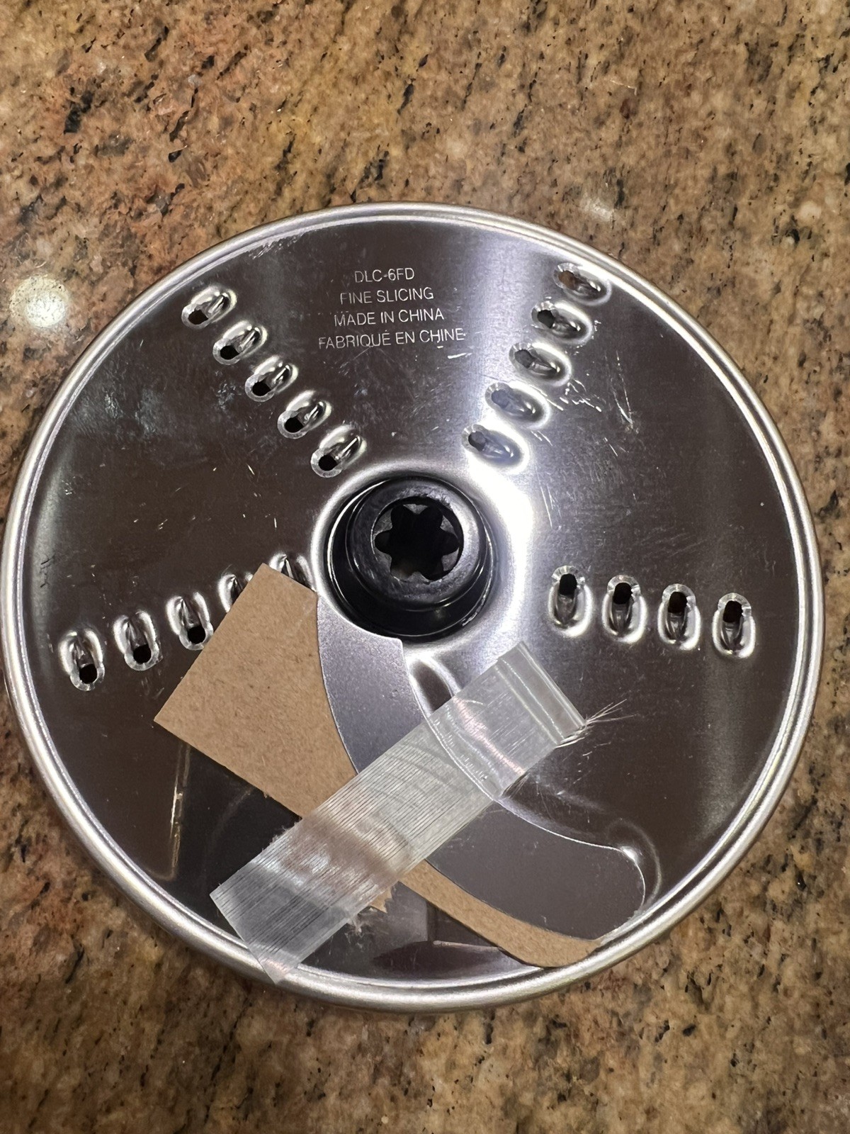 Genuine OEM Cuisinart DLC-6FD fine shred Disc DLC-7 Food Processor Attachment