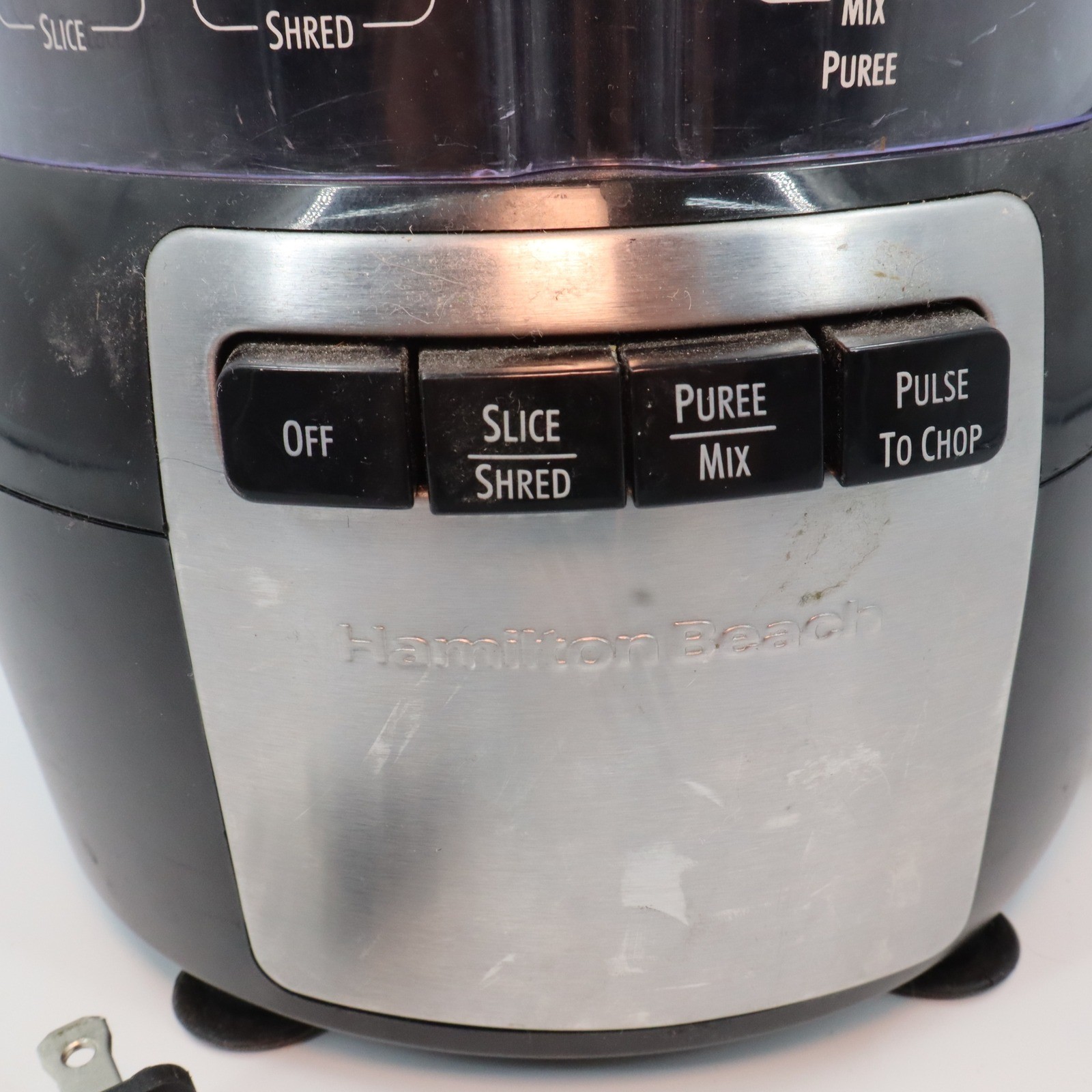 Hamilton Beach 70720 Food Processor Black Slice Shred Puree Pulse Chop 10 Cup