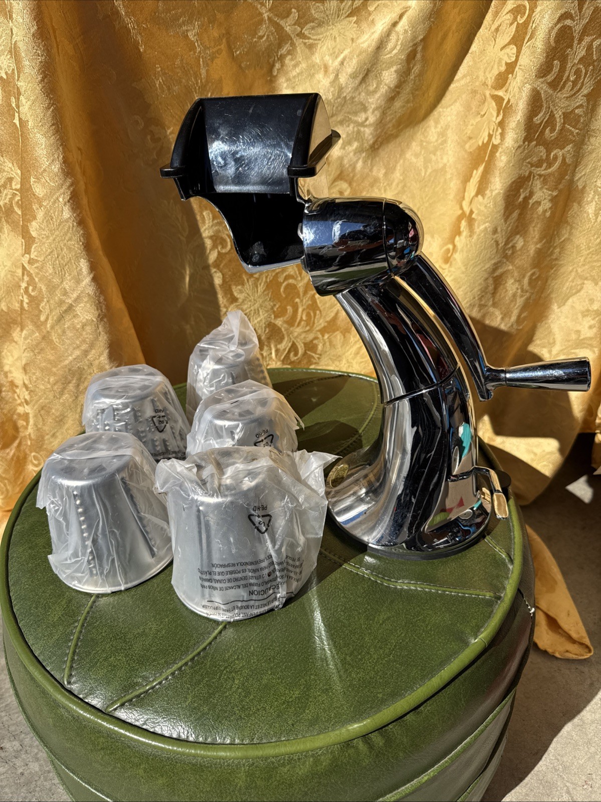 Royal Prestige Manual Food Processor Salad Machine 5 Cones Slicer Shredder