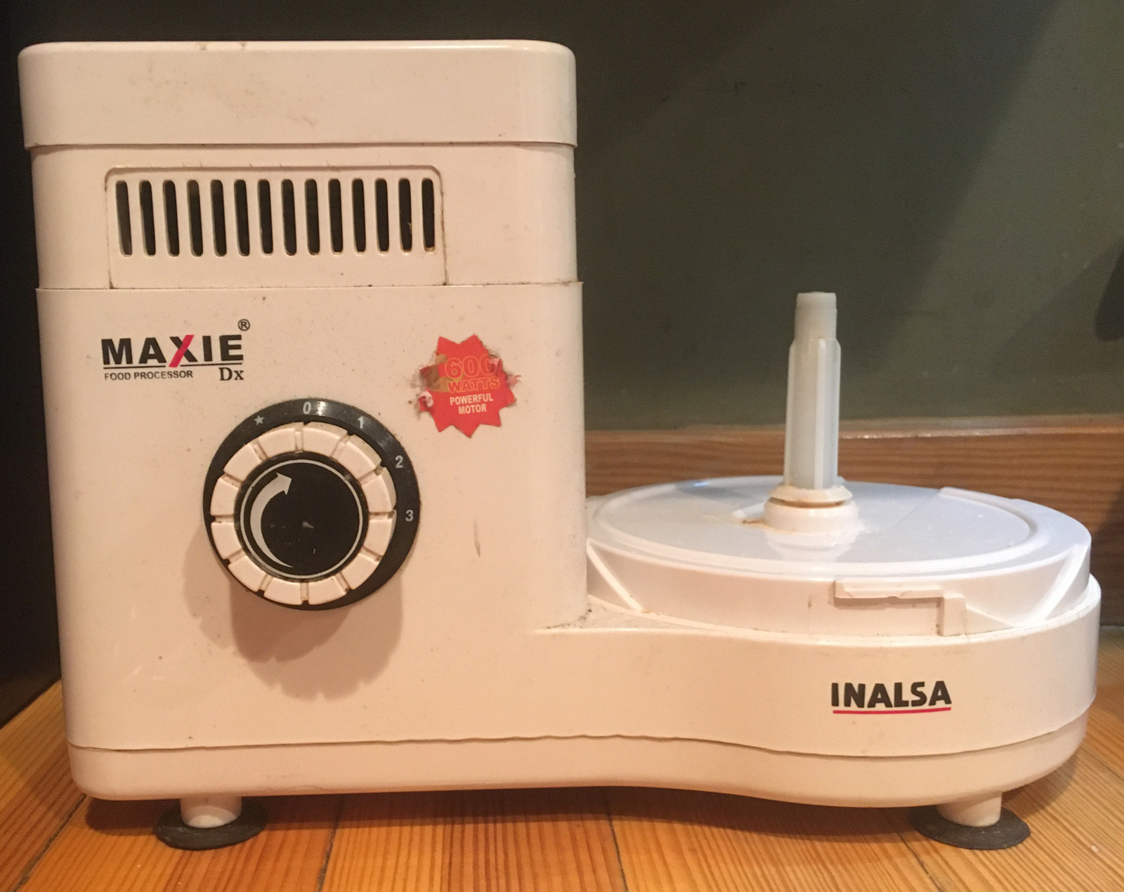 Inalsa Maxie Dx Mixer Grinder 600W Food Proc. India Part, Disc Stem Post Adapter