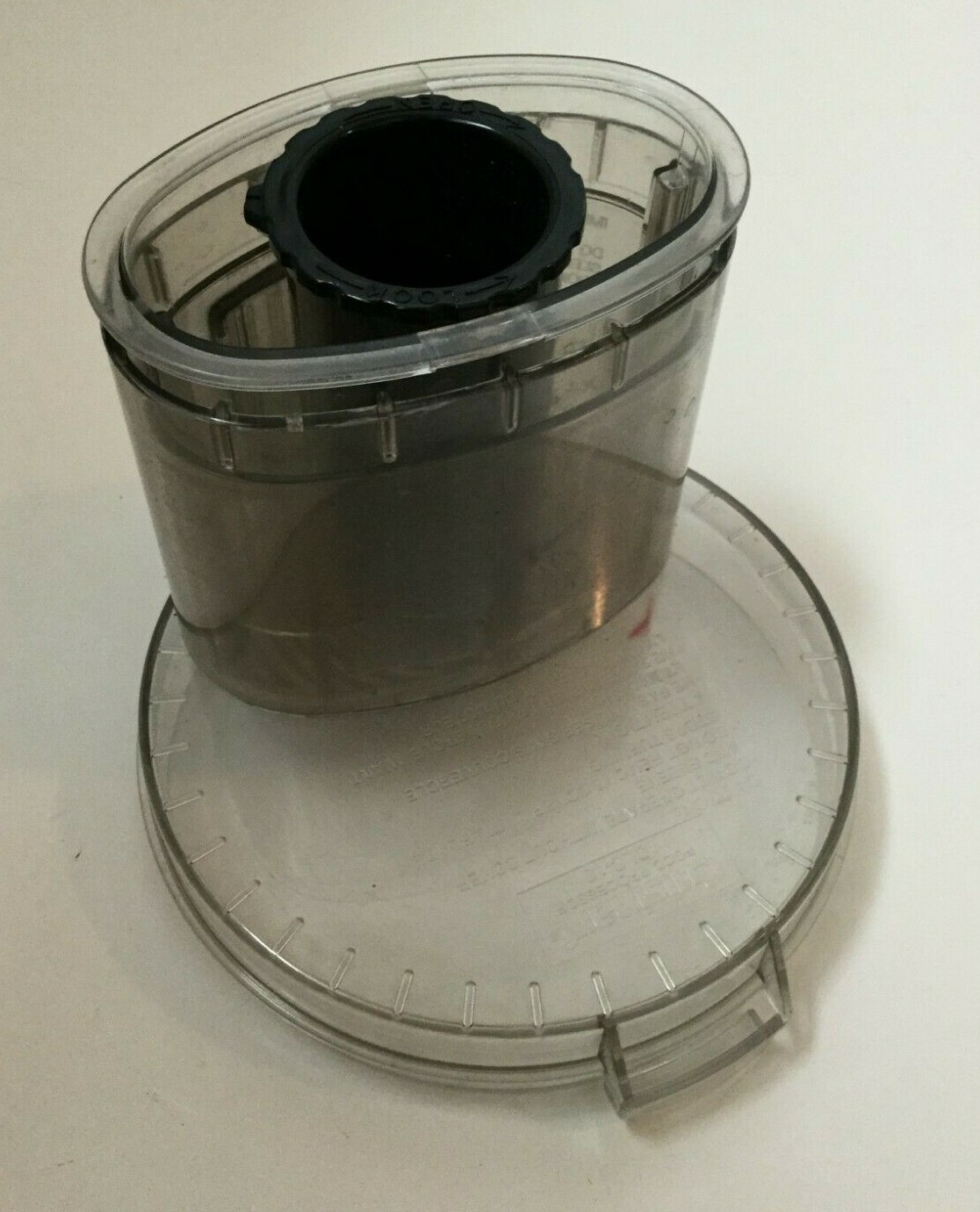 Cuisinart Processor DLC-10 Lid Chute Assembly Black Pusher DLC-117BTX DLC-118B