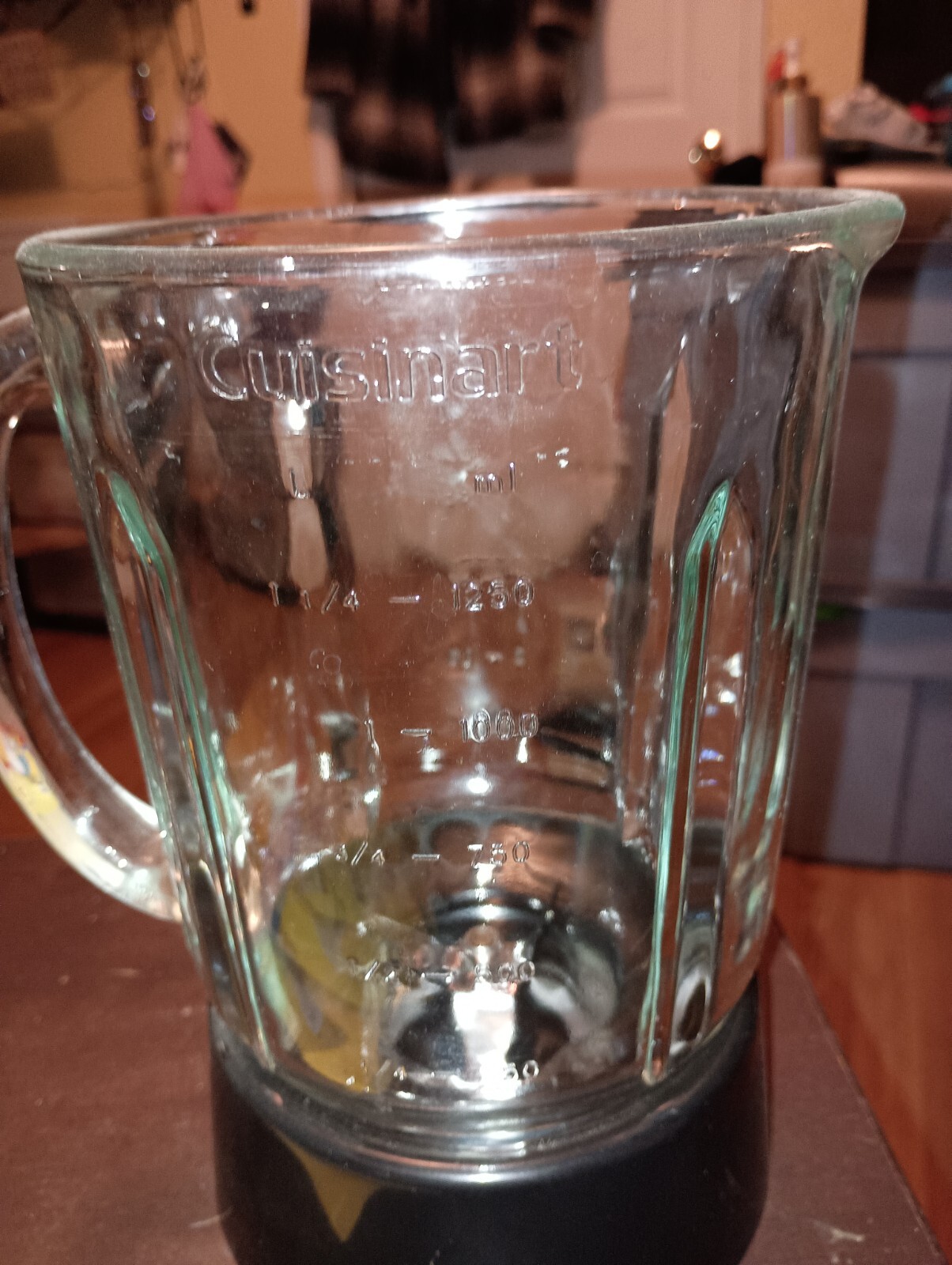Cuasinart Blender Blade And Glass Mixer With Lid, NO APPLIANCE BOTTOM.