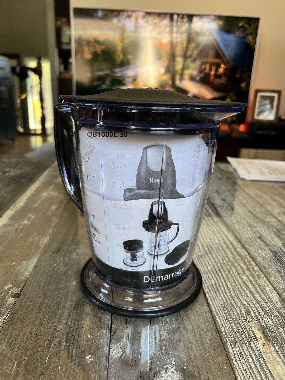Ninja Master Prep 48 oz 6 Cup Food Processor Blender Pitcher Bowl With Lid