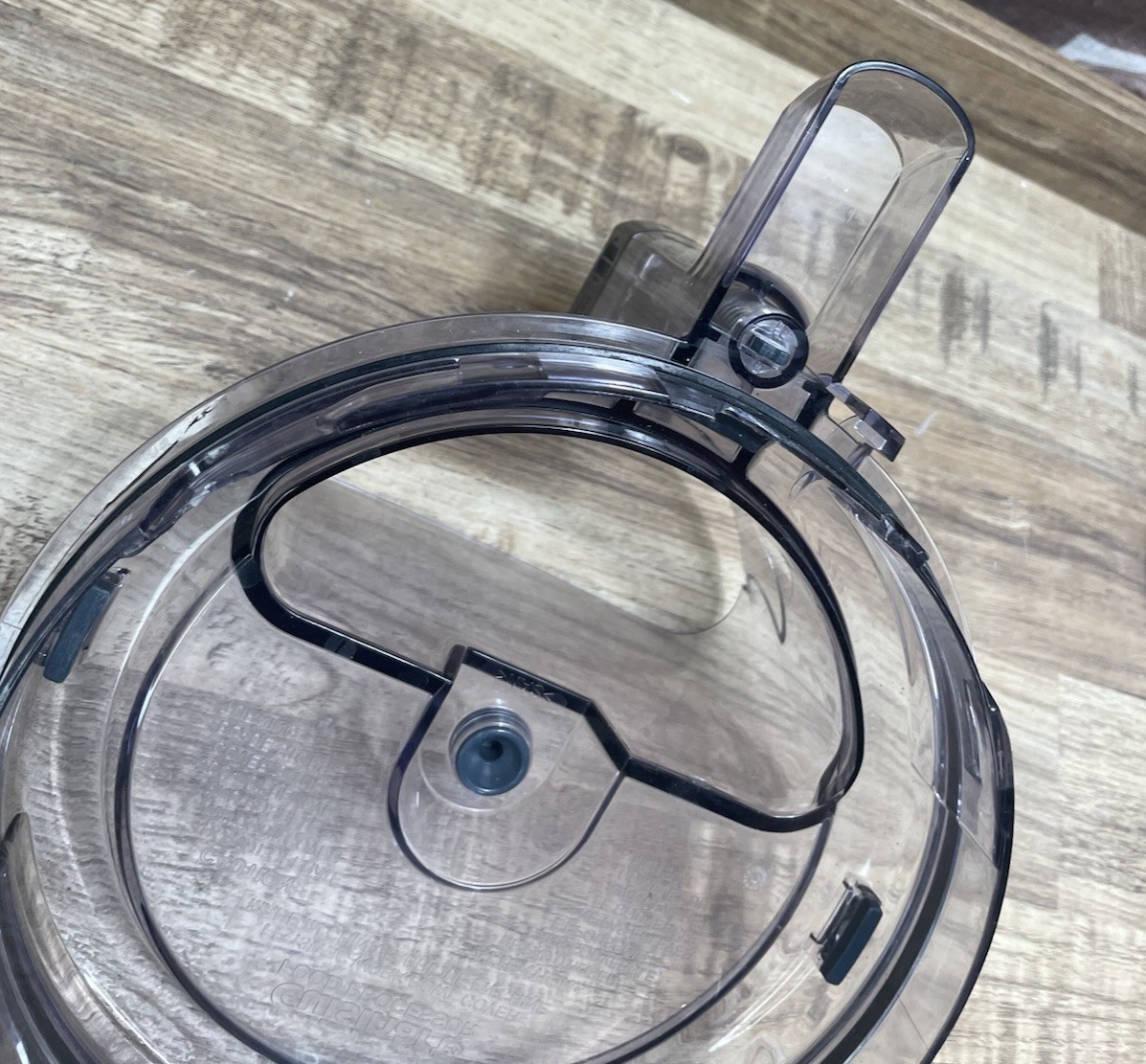 Cuisinart Custom 14 Food Processor FP-13WBC Lid Top Cover Damaged But Works