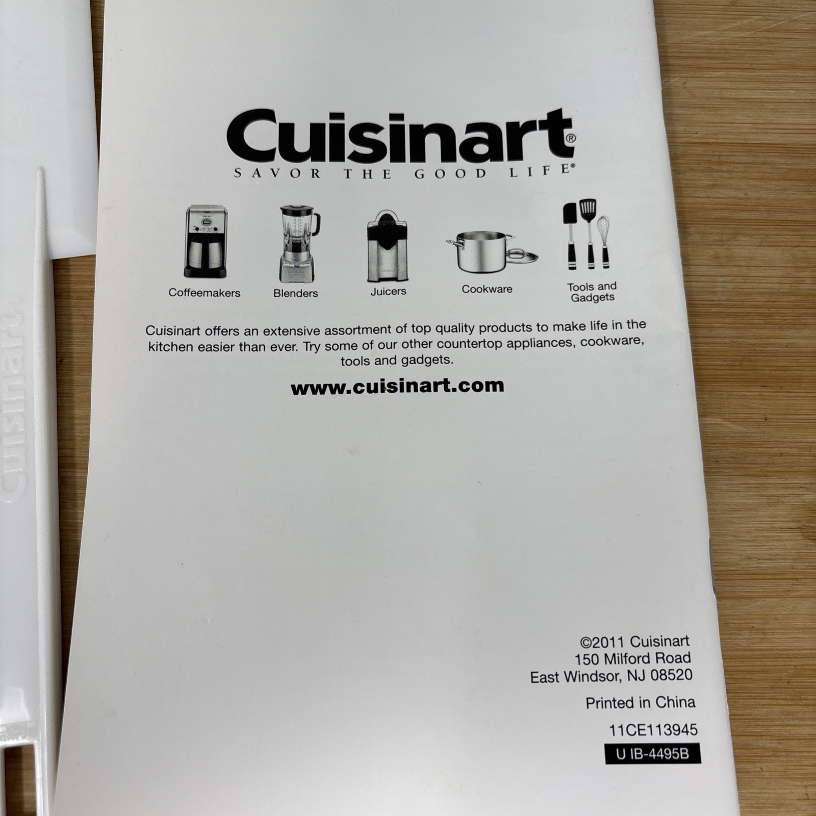 Cuisinart Handy Prep Food Processor DFP-3 Replacement Manual And Food Scraper