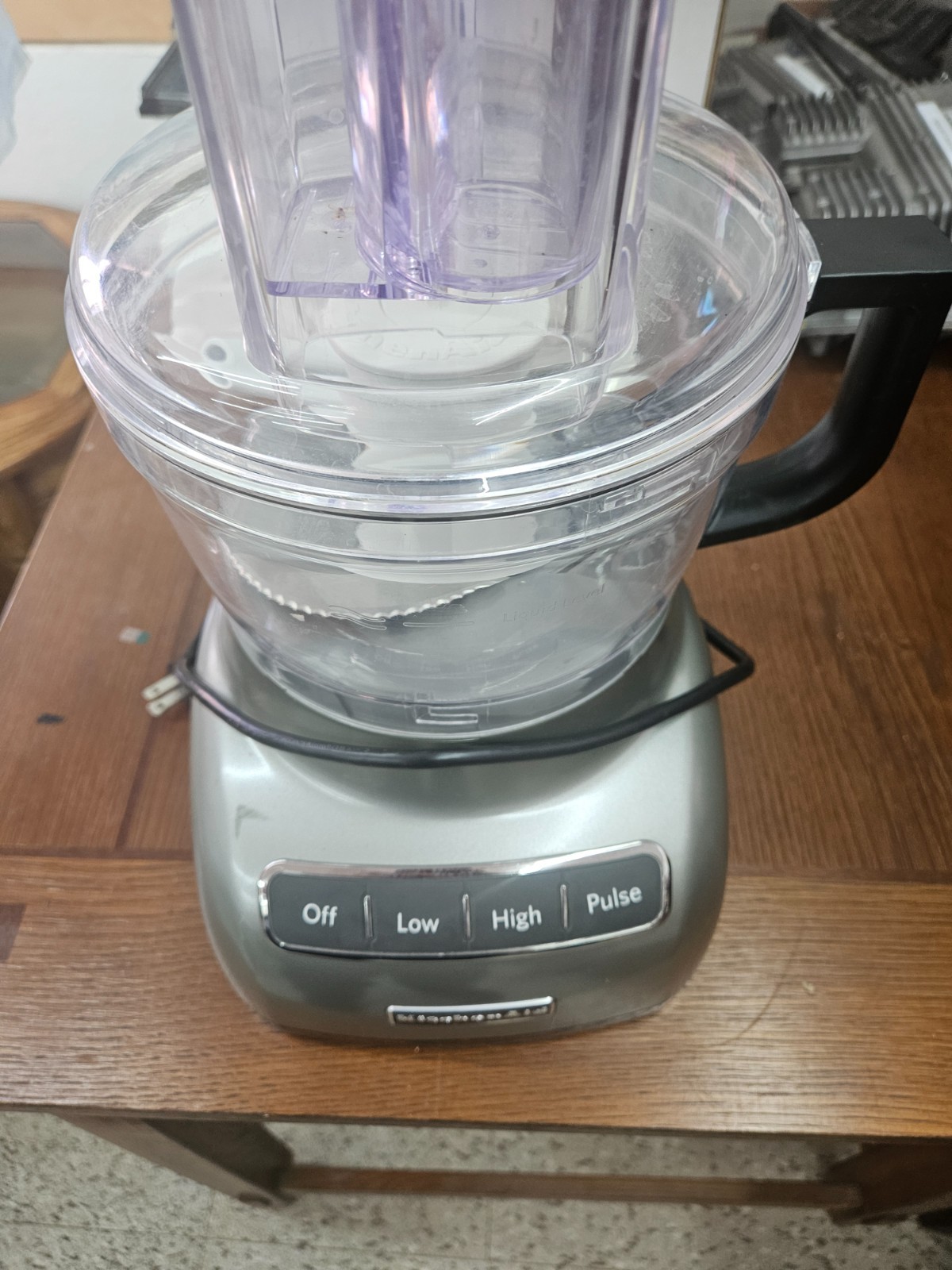 KitchenAid KFP0711CU 7-Cup Food Processor Contour Silver Tested Working Complete