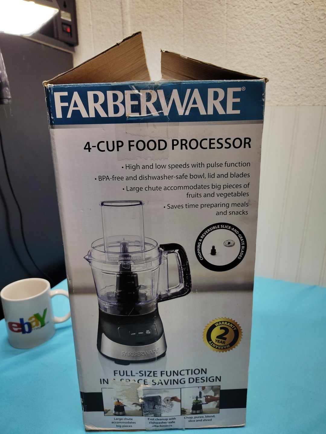 Farberware 4 Cup Food Processor with Stainless Steel Blade model 550151