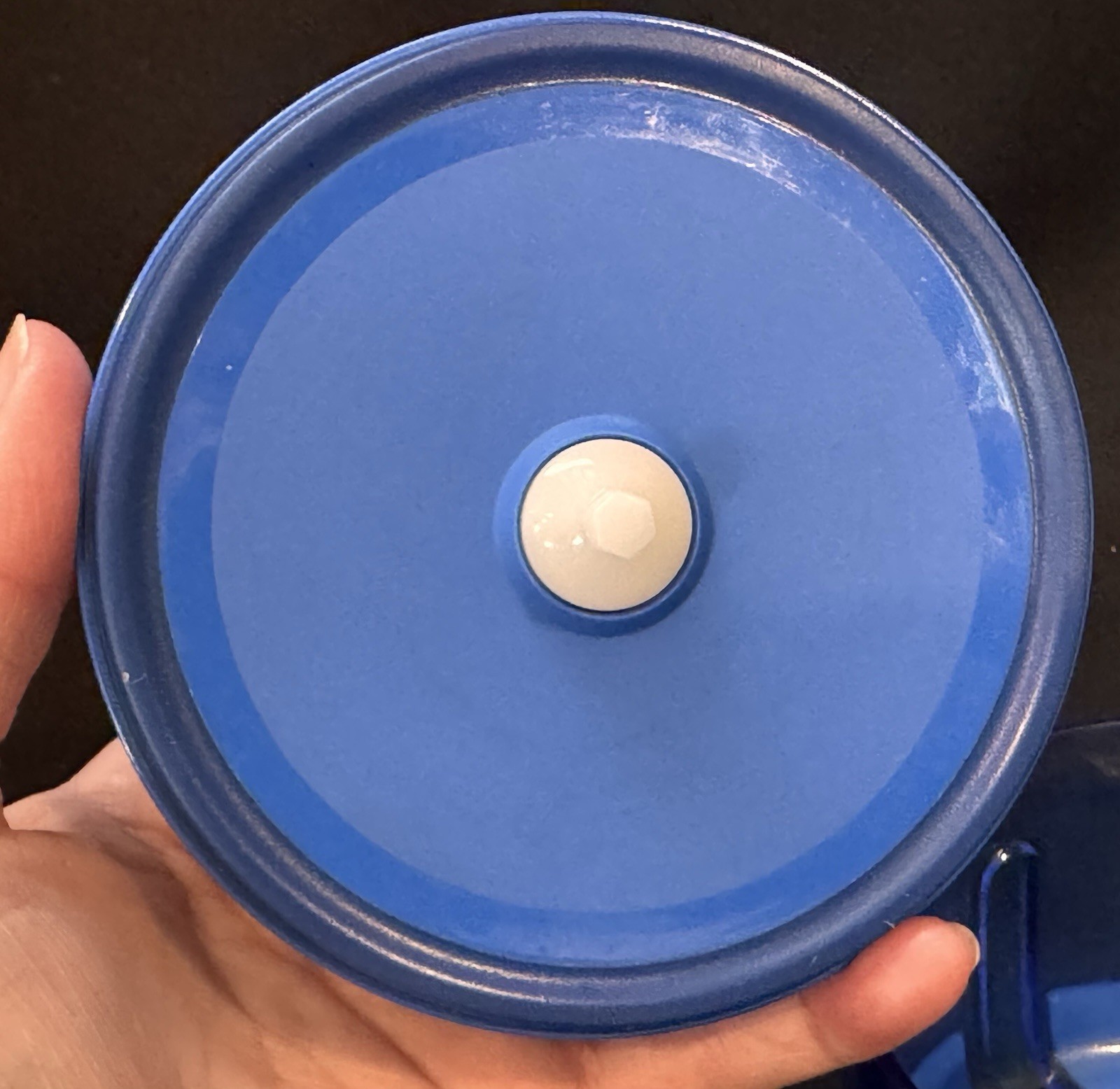 Tupperware Lil Chopper Food Processor Twist Top 1.25 Cup Food Prep Blue RETIRED