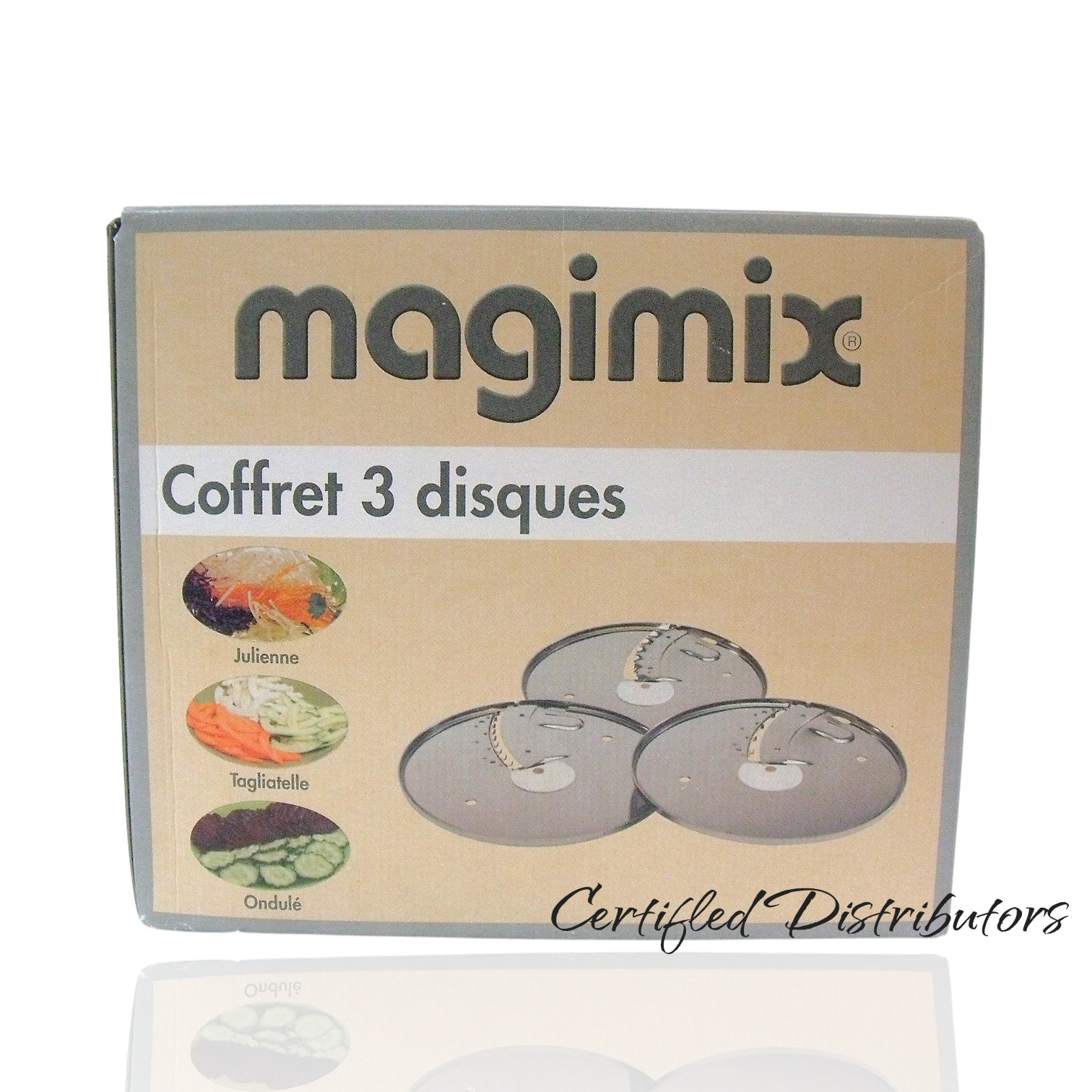Magimix #CS5200 XL Creative Disc Kit Julienne Fluted Wide (3-Pc Blades Only) NEW