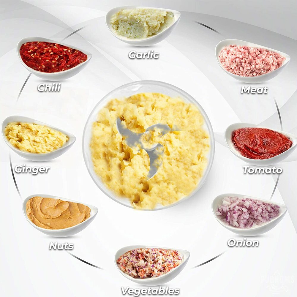 Electric Mini Garlic Spice Chopper Blender Mincer Food Processor USB Charging