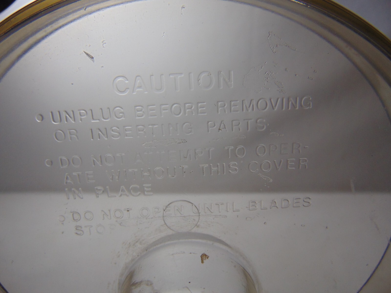 Vintage GE Food Processor Replacement Part D1FP1B Top Cover Only