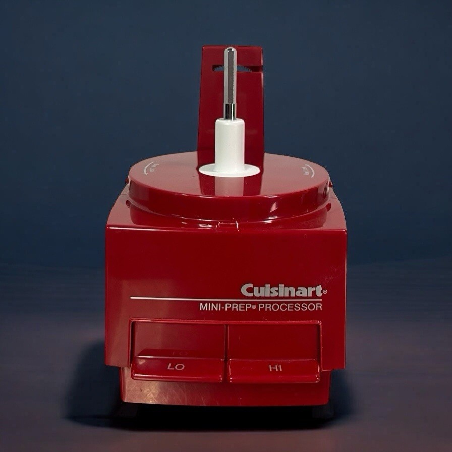 Cuisinart Mini-Prep Food Processor 2 Speed DLC-1TX Type 21 Base Red TESTED