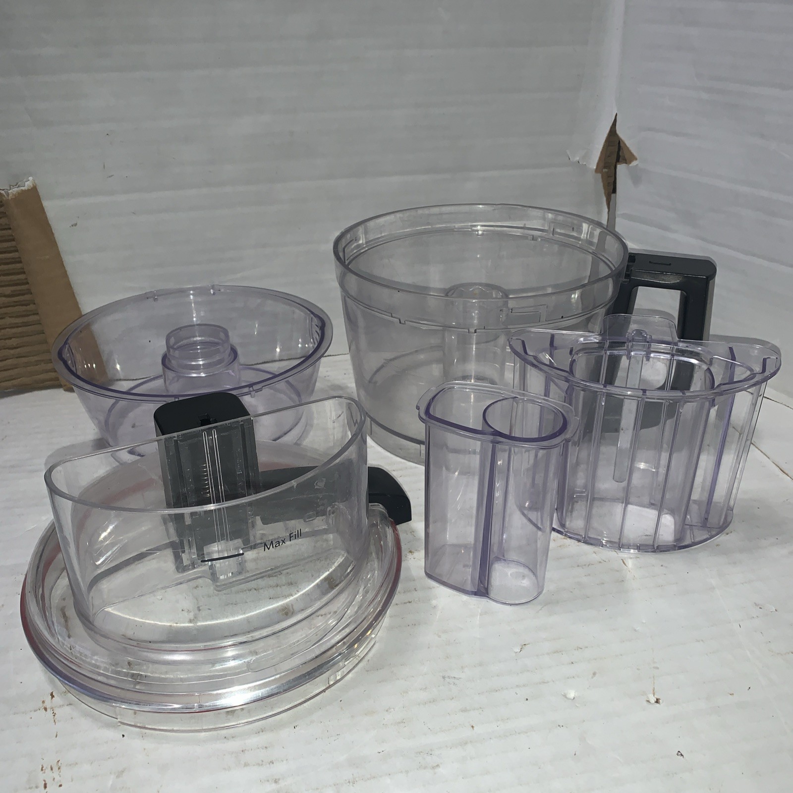 KitchenAid KFP0922 Food Processor Replacement Part Lot 2 Bowls Lid And Pusher