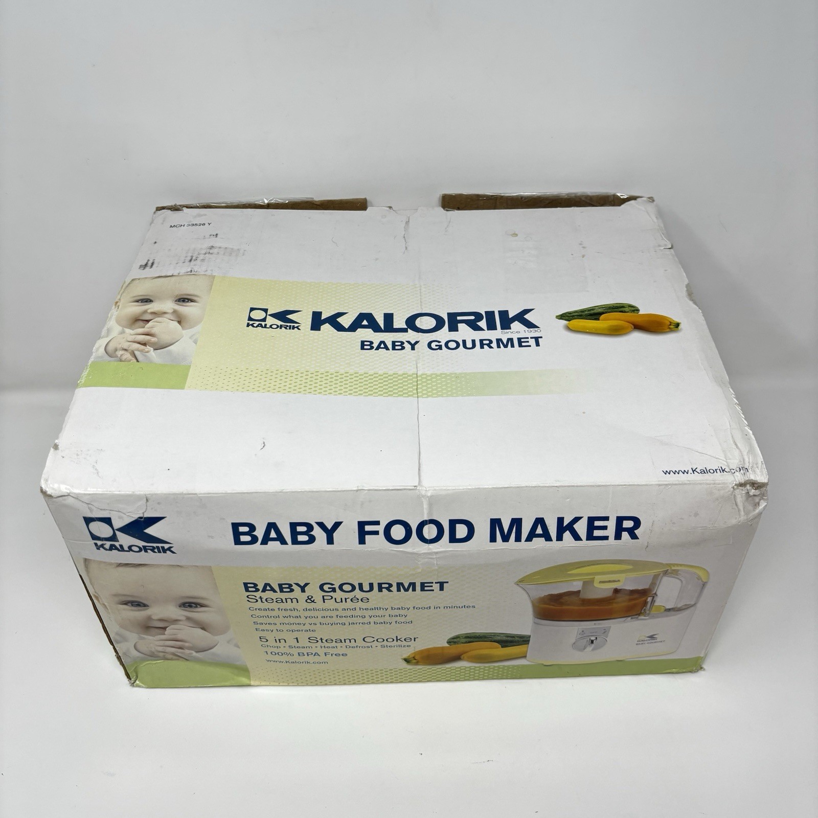 Kalorik Baby Food Maker Chopper Food Processor 2-Cup, 100% Complete *EXCELLENT!
