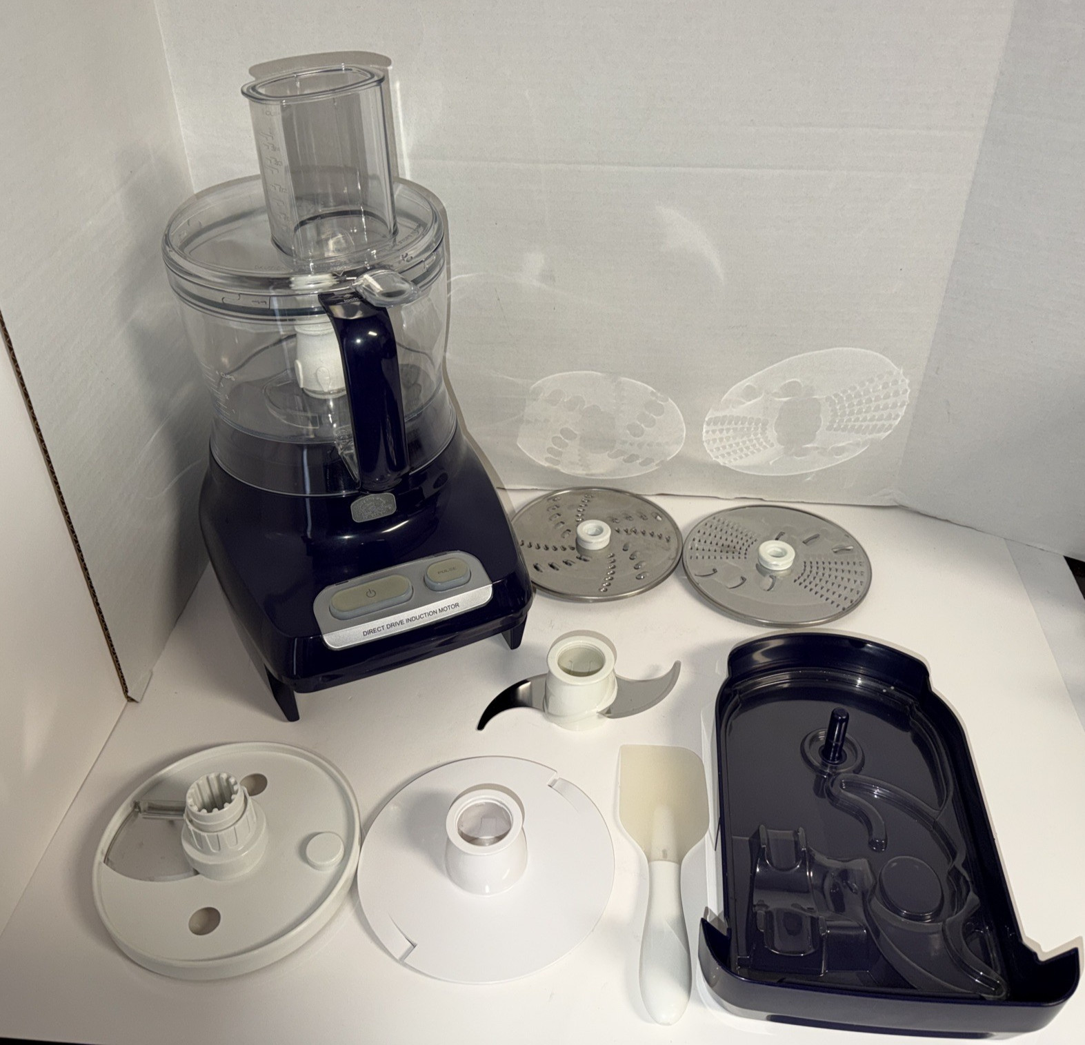 Wolfgang Puck Bistro Collection Food Processor BFPR0015 Tested W Blades Burgundy
