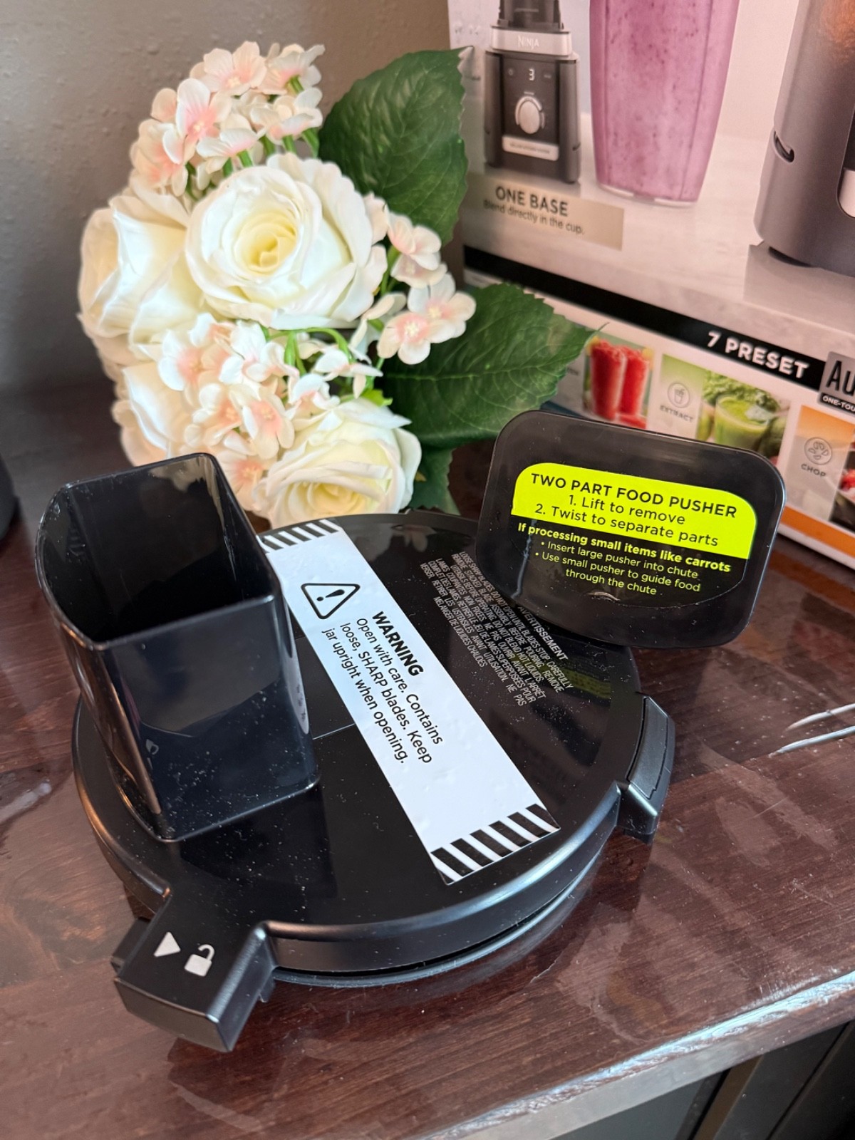 Replacement LID and PUSHER for 9 cup Food Processor Ninja Deluxe System CO905KS