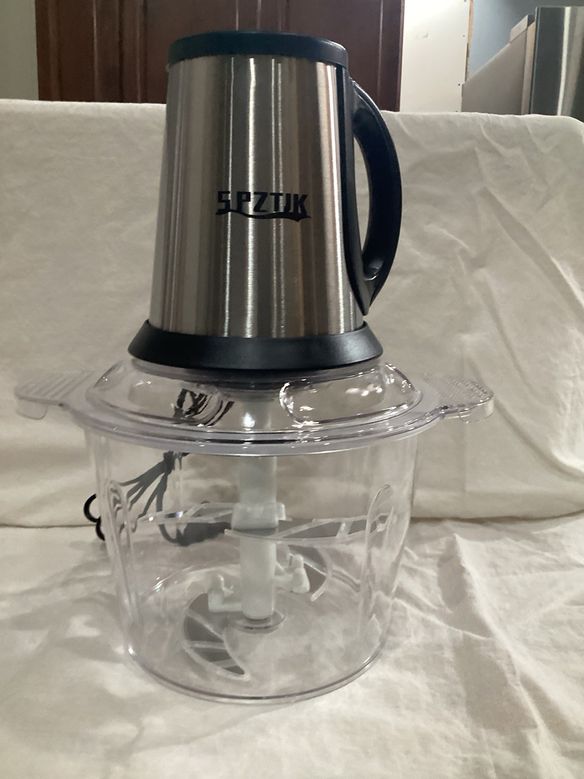 SPZTJK 3L Electric Food Chopper Grinder with 2 Bowls and 2 Blades