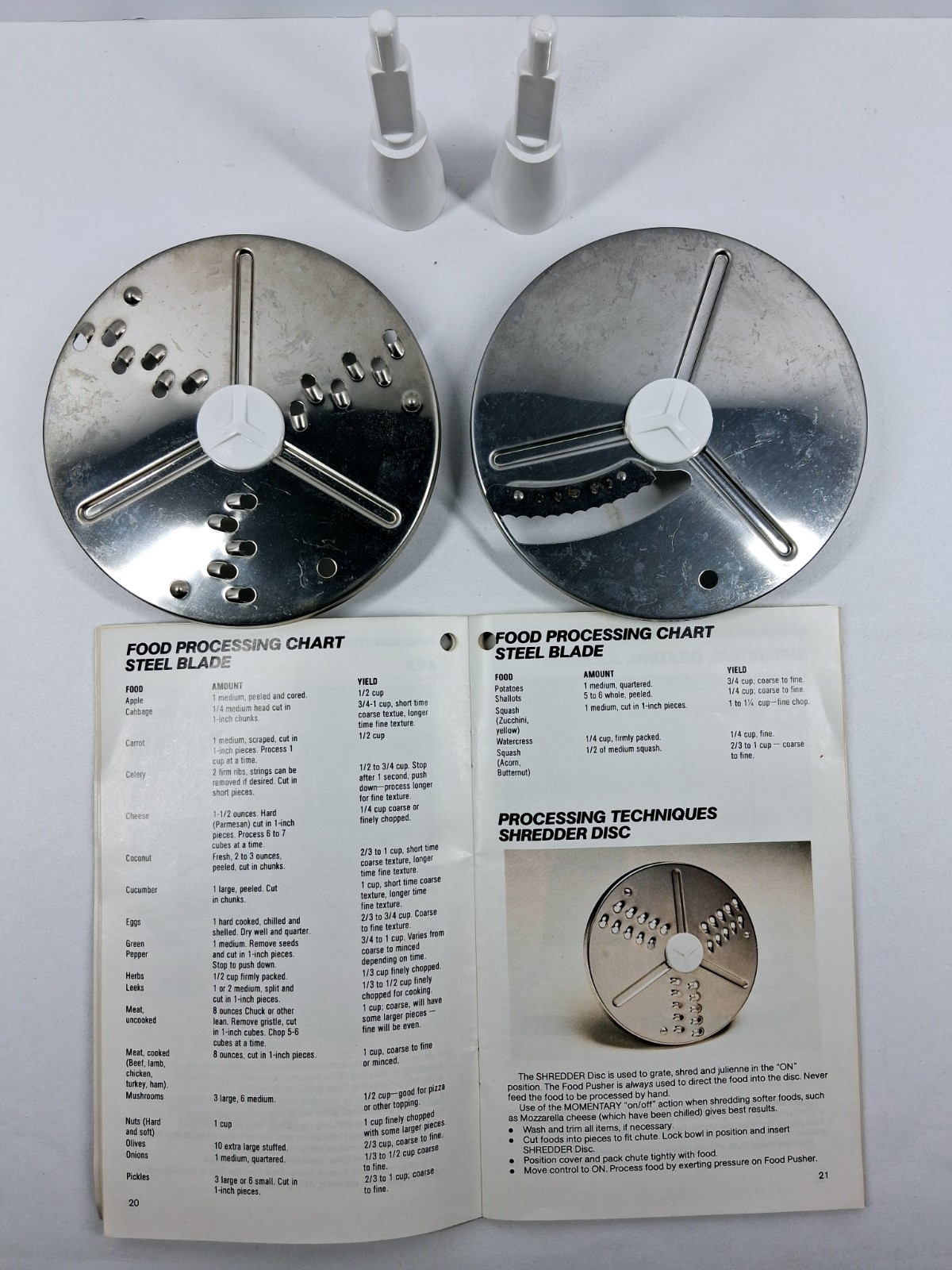 Vintage Hamilton Beach Food Processor Replacement Parts Lot Lid Blades Manual