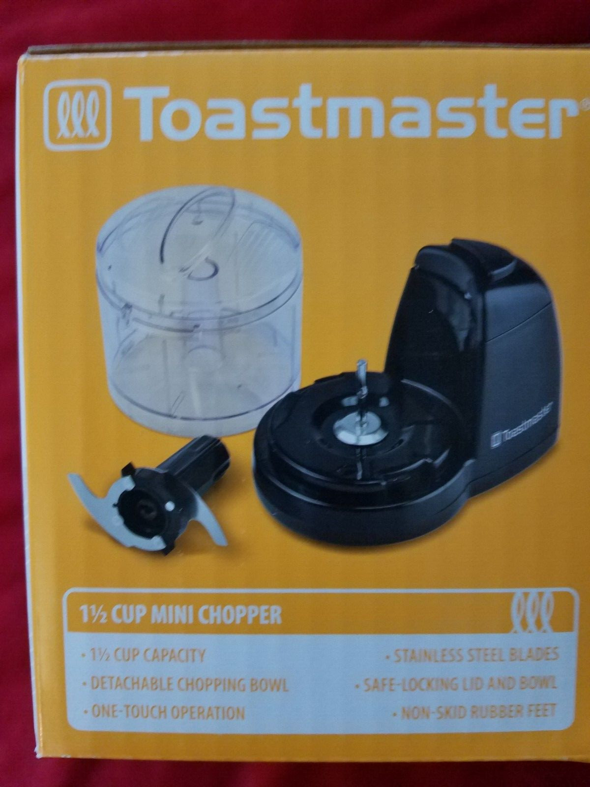 Toastmaster 1.5 Cup Capacity Mini Veggie Chopper Blender #TM-67MCKL Black NEW