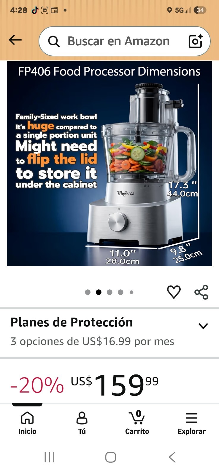 magiccos food processor FP406