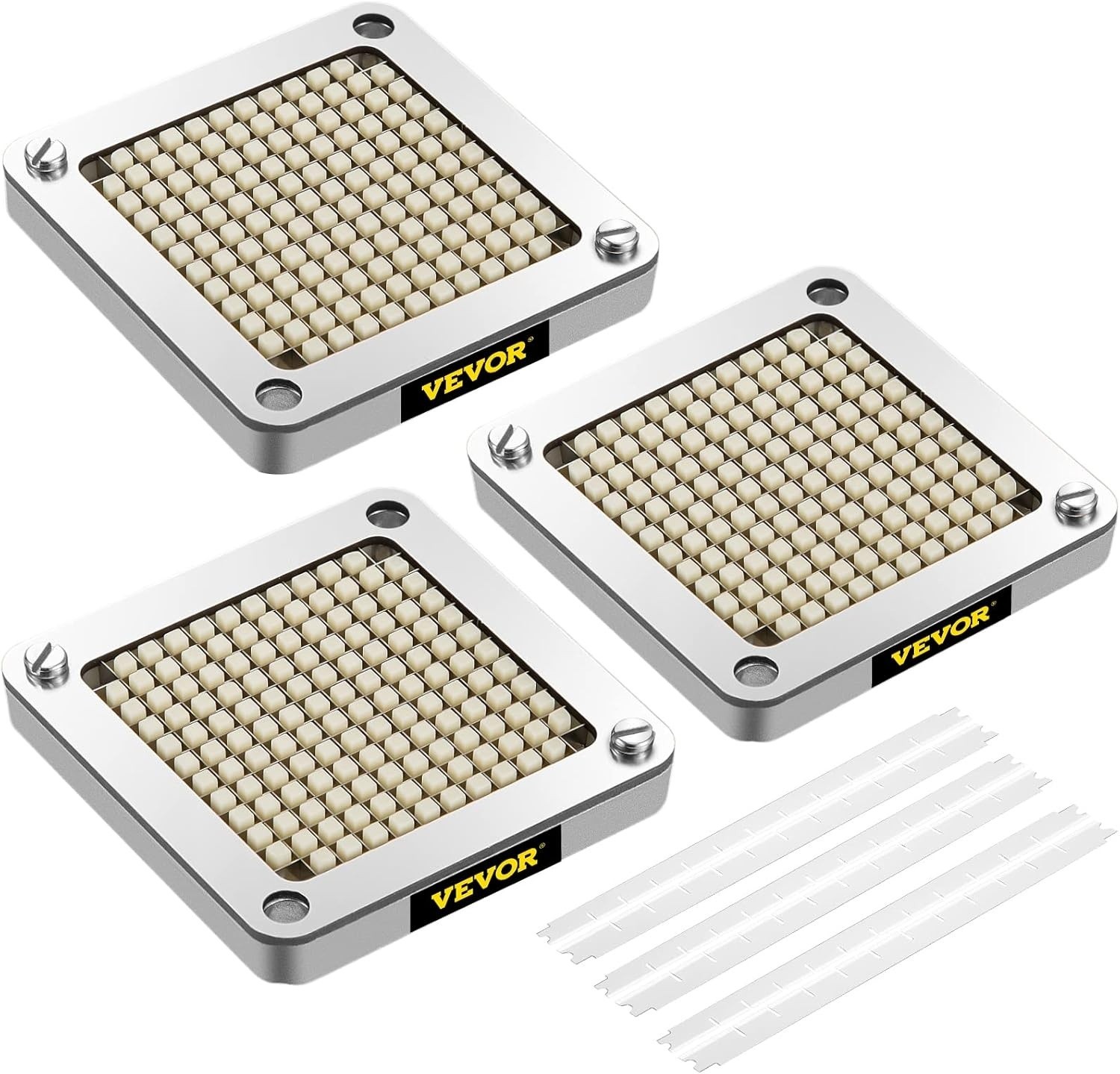 Replacement Chopper Blade, 1/4″, 3PCS French Fry Blade Assembly W 6 Extra Knives
