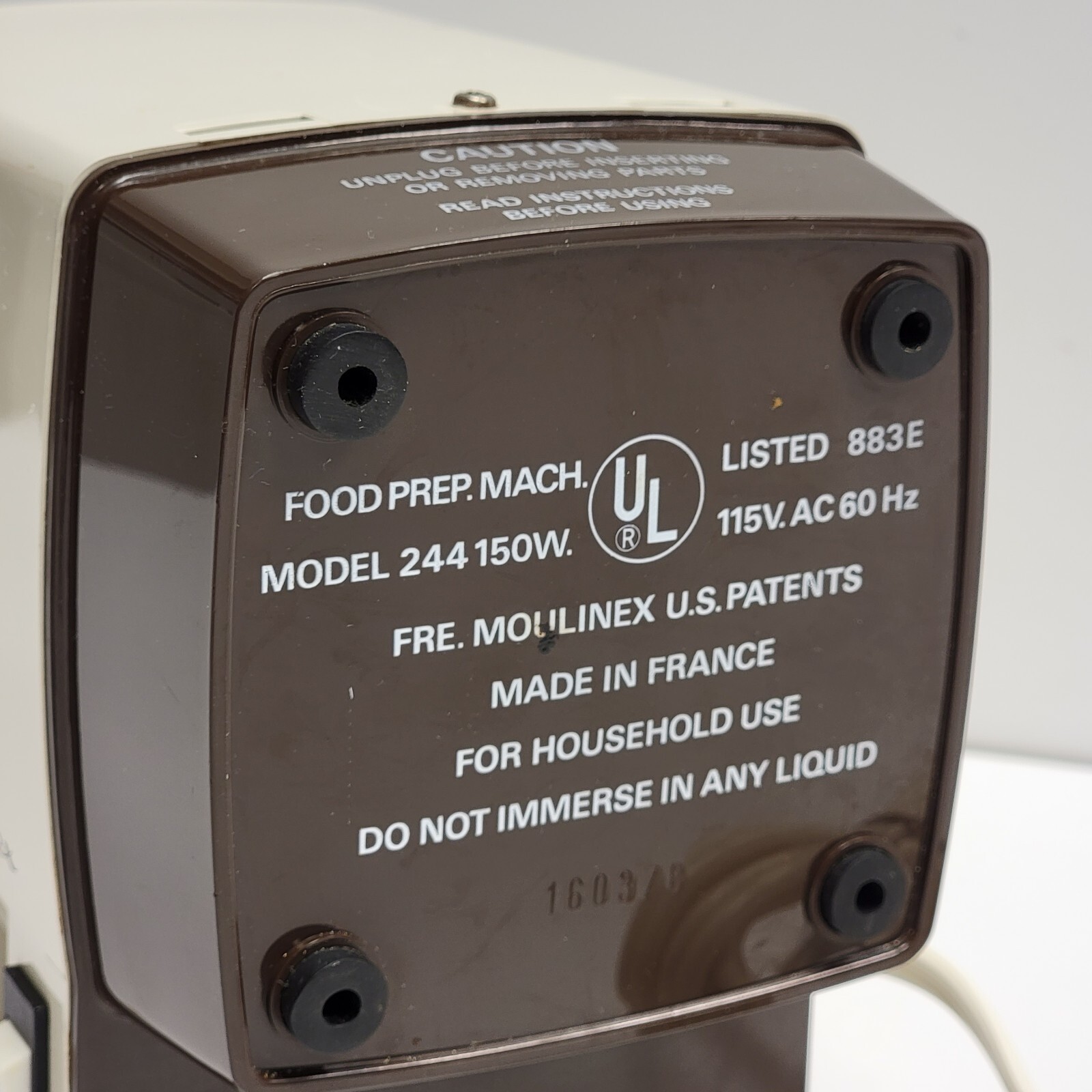 EXCELLENT LITTLE USE – MOTOR BASE UNIT – Moulinex Model 244