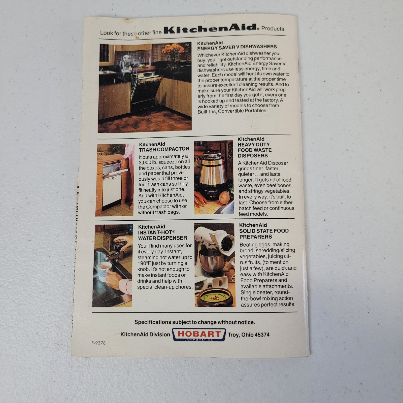 KitchenAid Multi Function Food Processor Model KFP700 Recipes Instruction Manual
