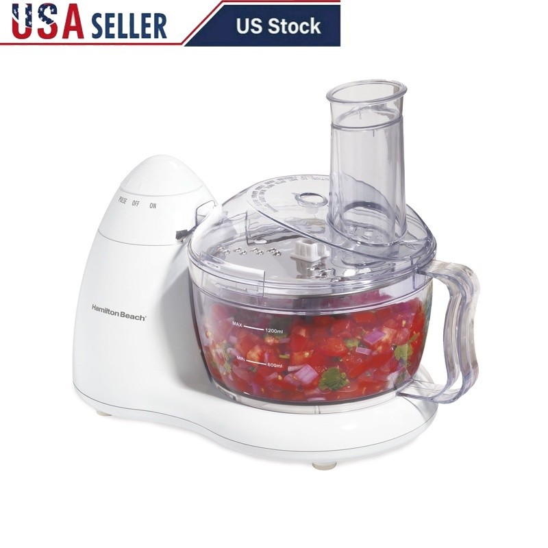 8 Cup Electric Food Chopper Mini Processor 300W Dual Blade Stainless Steel New