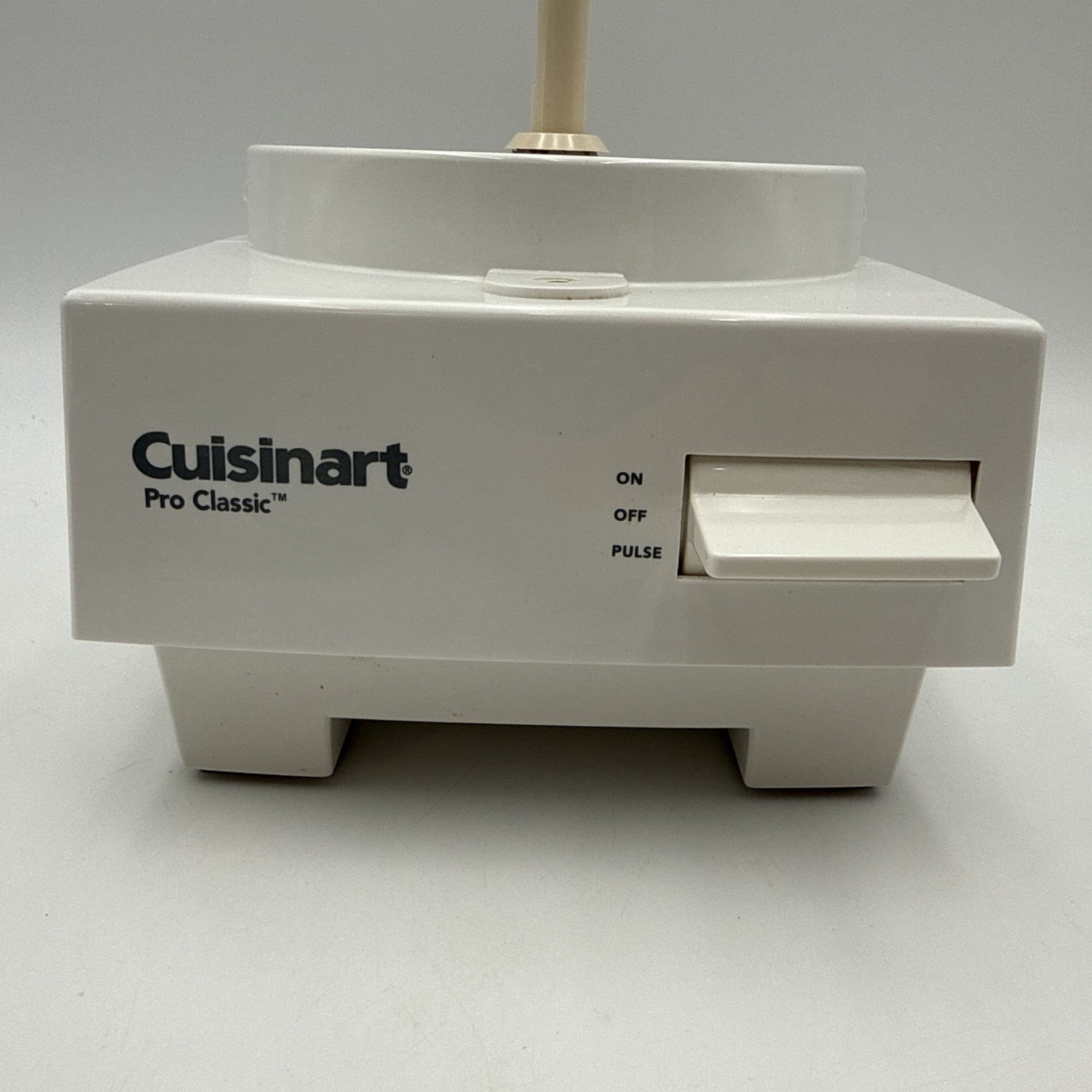 Cuisinart Pro Classic Food Processor White DLC-10S TX Motor Base Tested Working