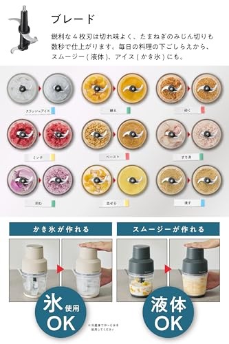 [Vitantonio Official] Food Processor VCR-50-I 【Useful in 12 Scenes! Speed