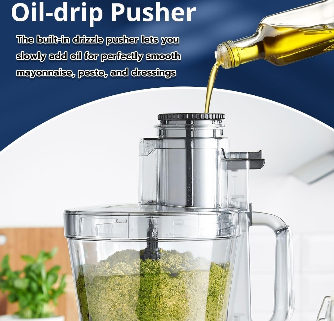 14 Cup Food Processor XL Food Processor w/Large Feed Chute & Dough Blade New
