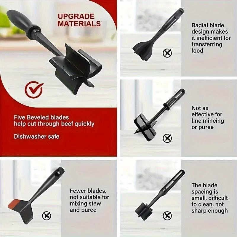 Handheld Meat Grinder & Chopper Manual Blender for Fast Kitchen Prep