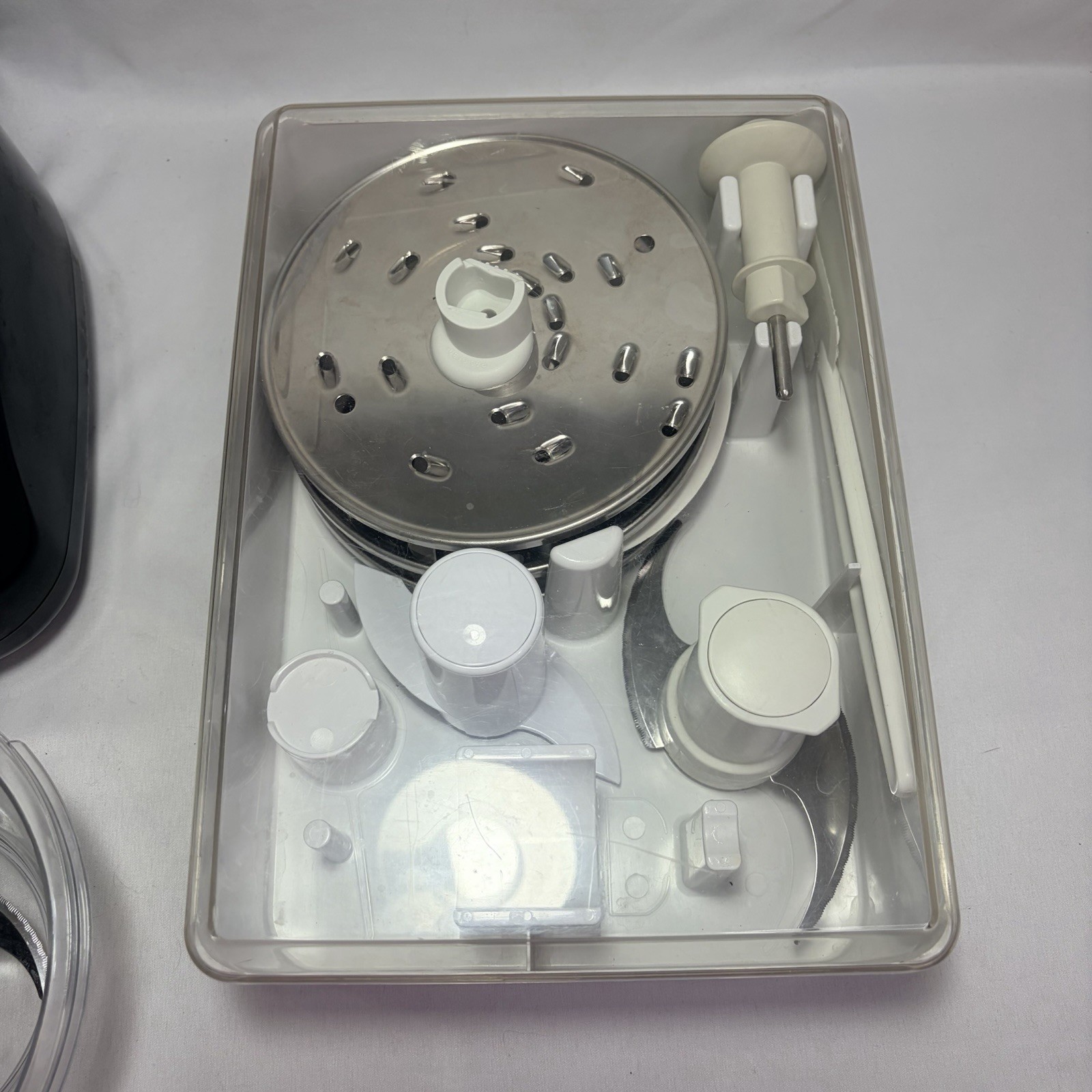 KITCHENAID 12 Cup Black Ultra Food Processor KFPW760QER1 with Accessory Set EUC