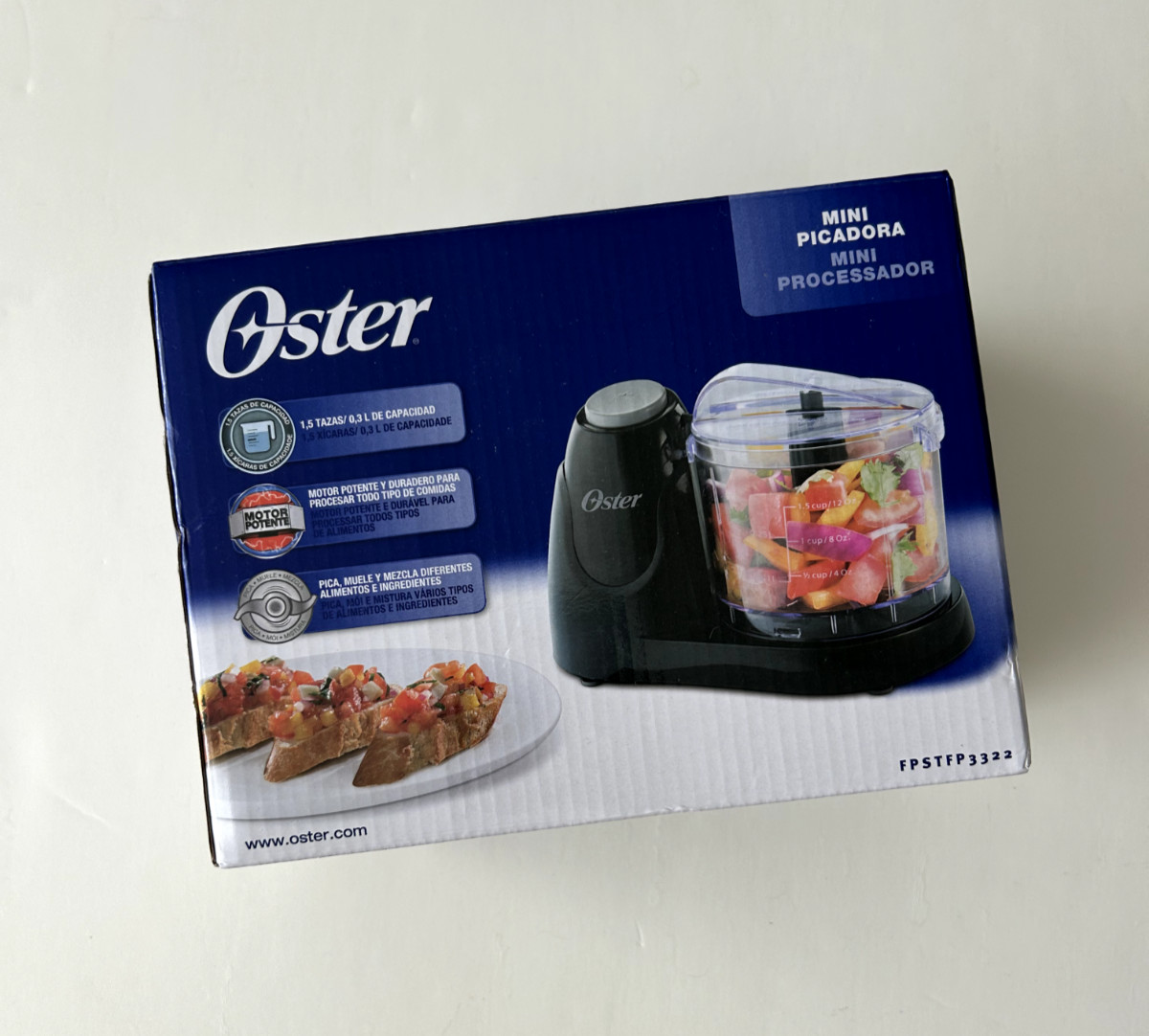 NIB Oster Mini Food Processor, 1.5 Cup Capacity